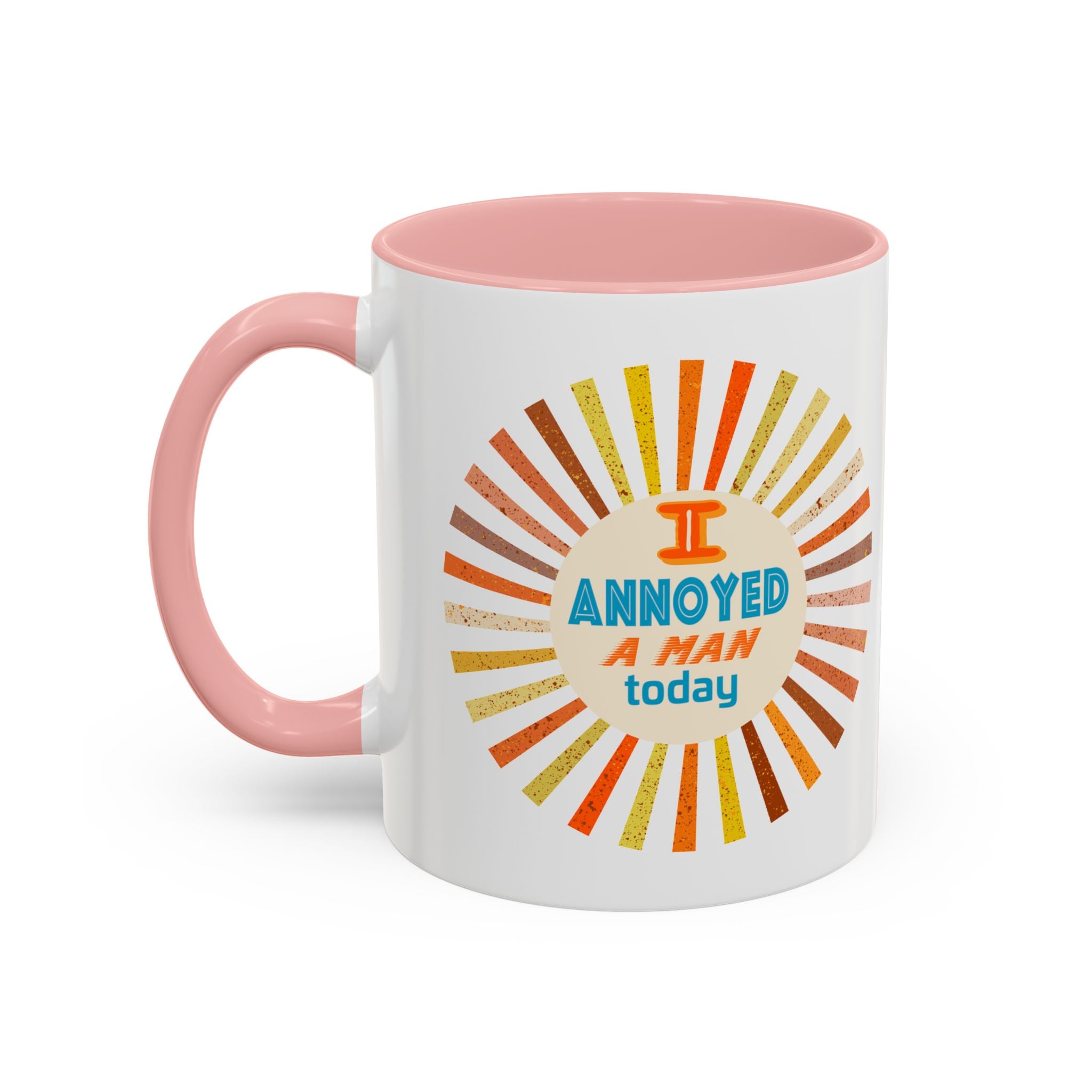 I Annoyed a Man Today, Retro Sunburst Coffee Mug
