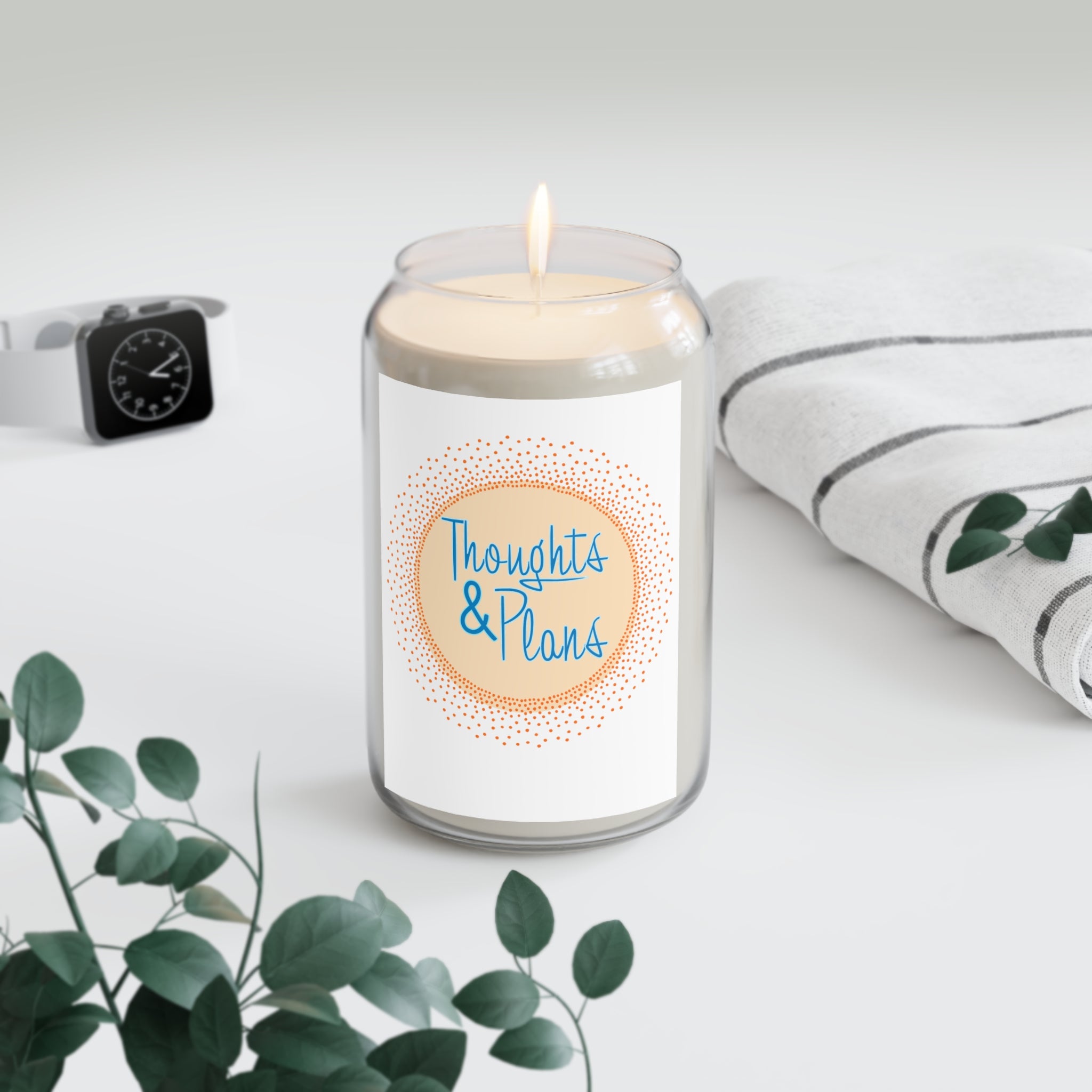 Thoughts & Plans Scented Soy Candle — 13.75oz Aromatherapy Jar