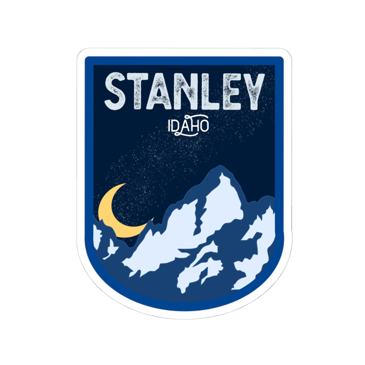 Stanley Idaho Mountain Night Kiss-Cut Sticker
