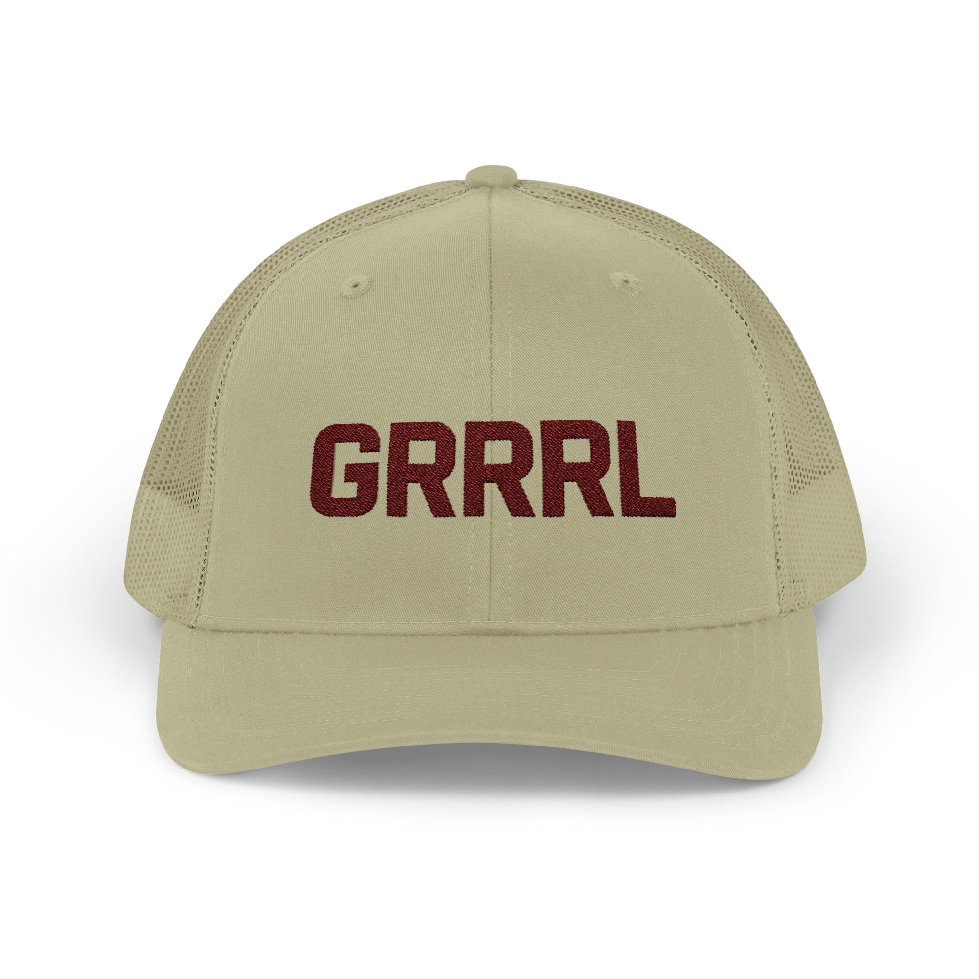Grrl Trucker Cap — Retro Bold Mesh Snapback for Girls & Women