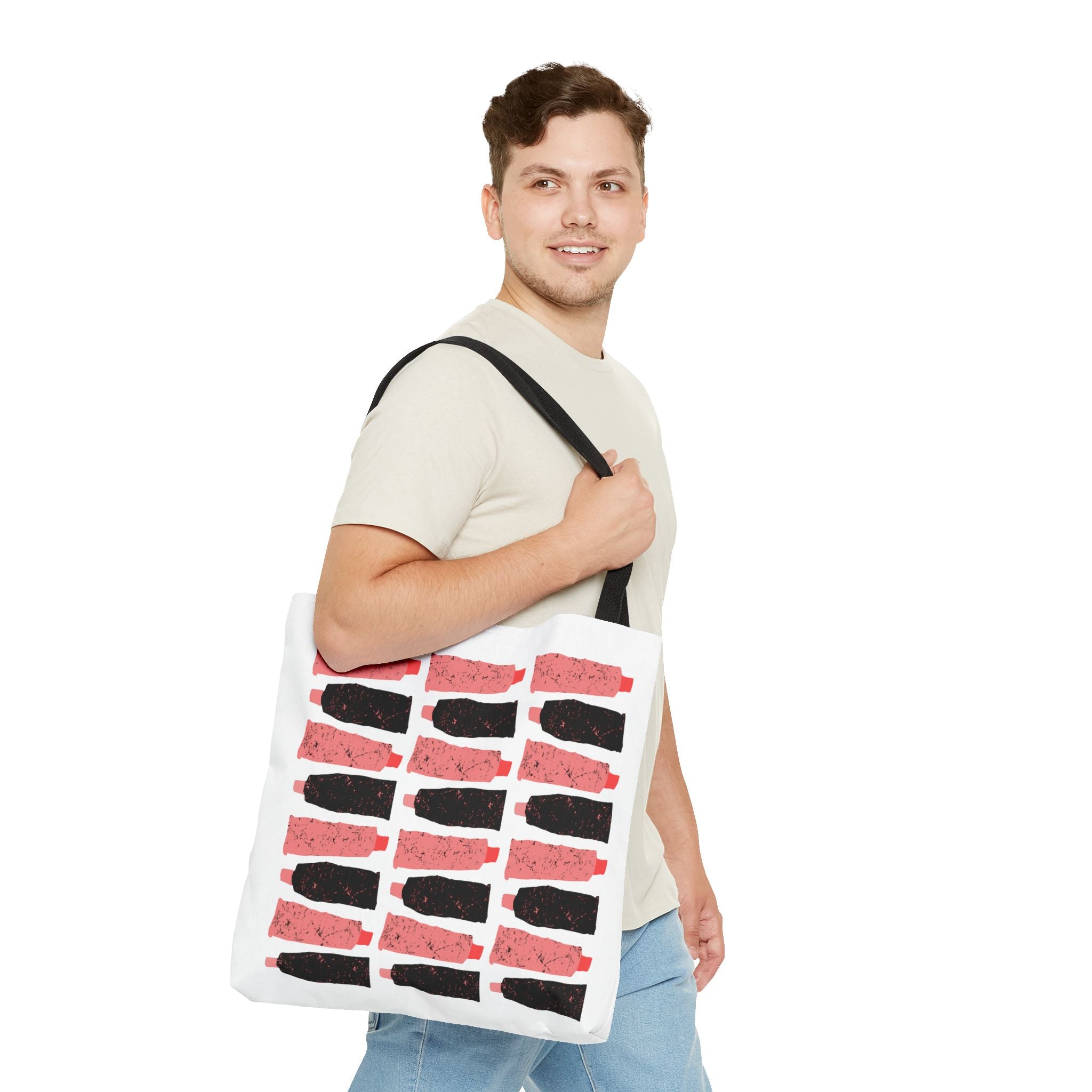 Hair Stylist Scissors & Comb Pattern Tote Bag — Salon Tools All-Over Print