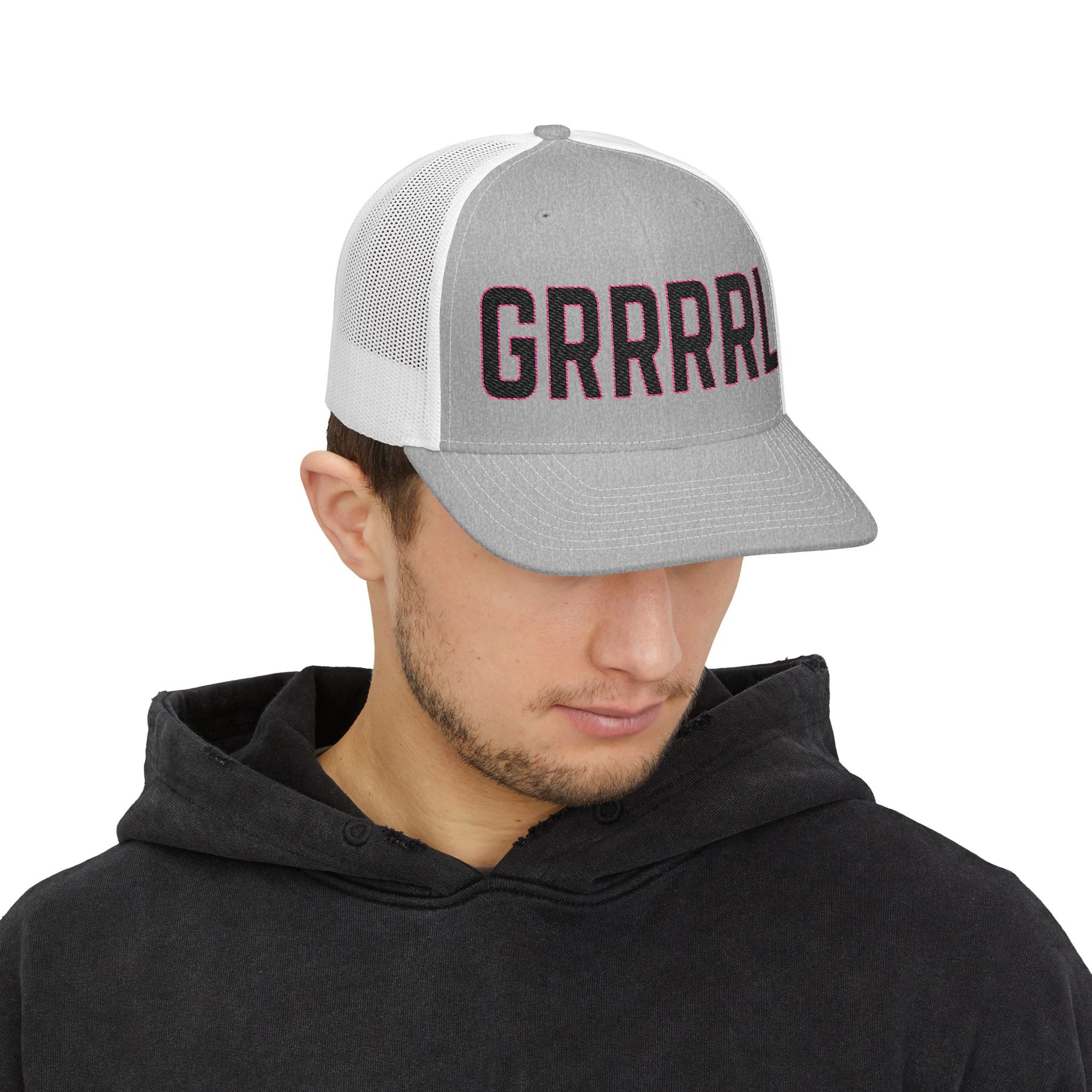 GRRRRL Embroidered Snapback Trucker Cap