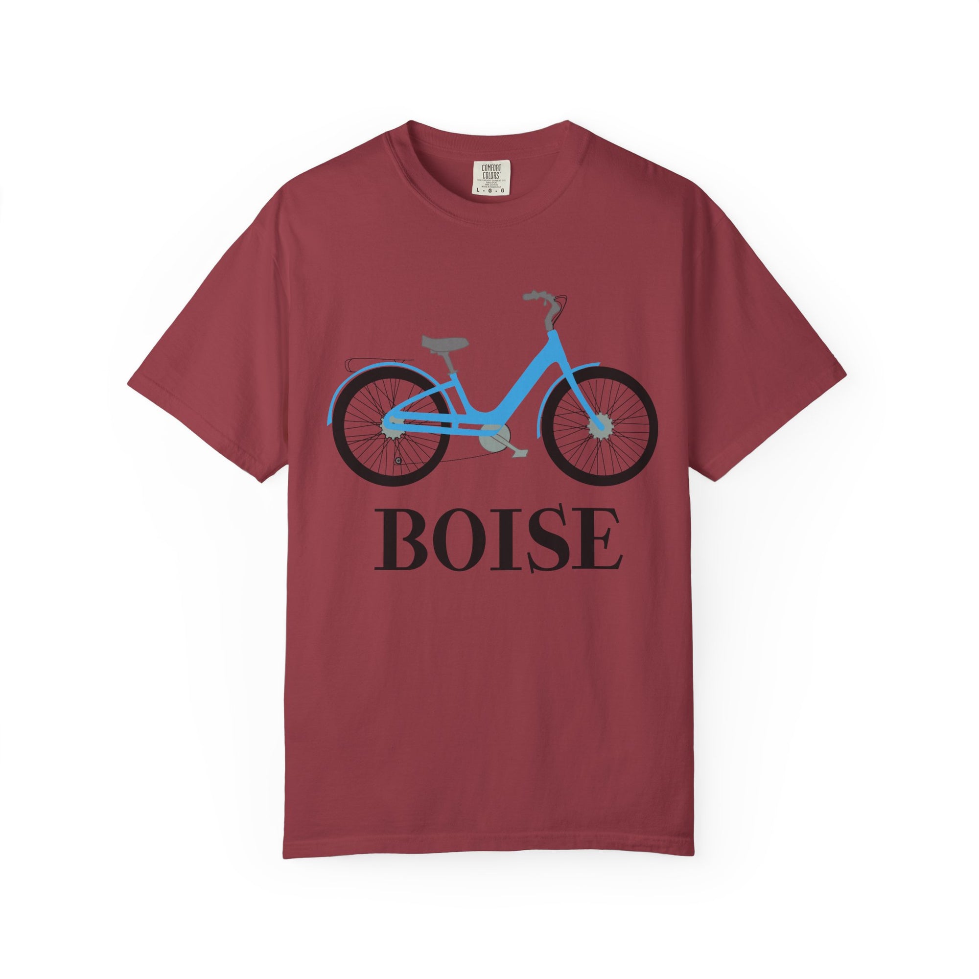 Boise Bicycle T-Shirt, Casual Bike Apparel, Gift for Cycling Enthusiasts, Comfortable Summer Tee, Unisex Graphic T-Shirt