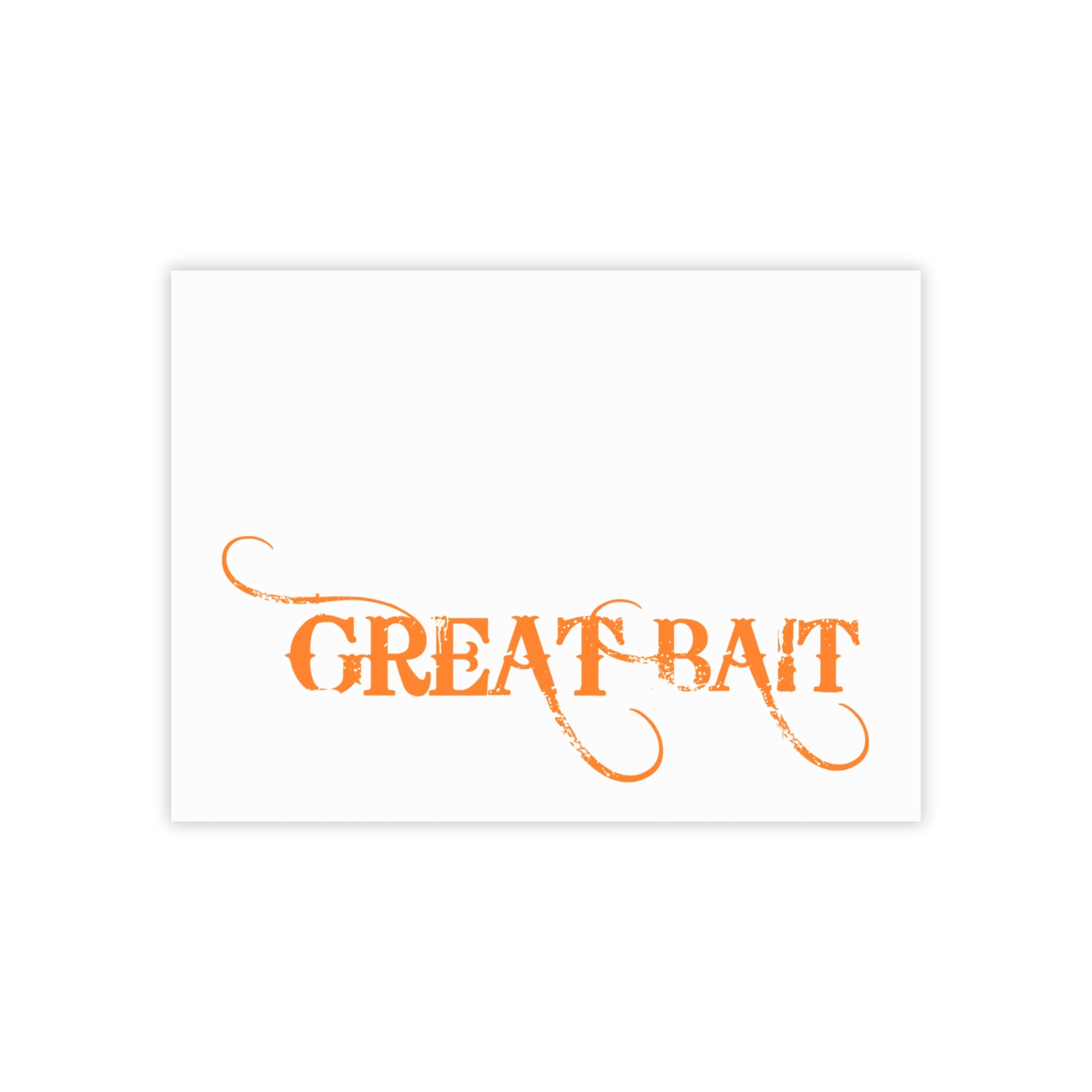 Great Bait Post-it Note Pads, Sticky Notes (Orange Script)