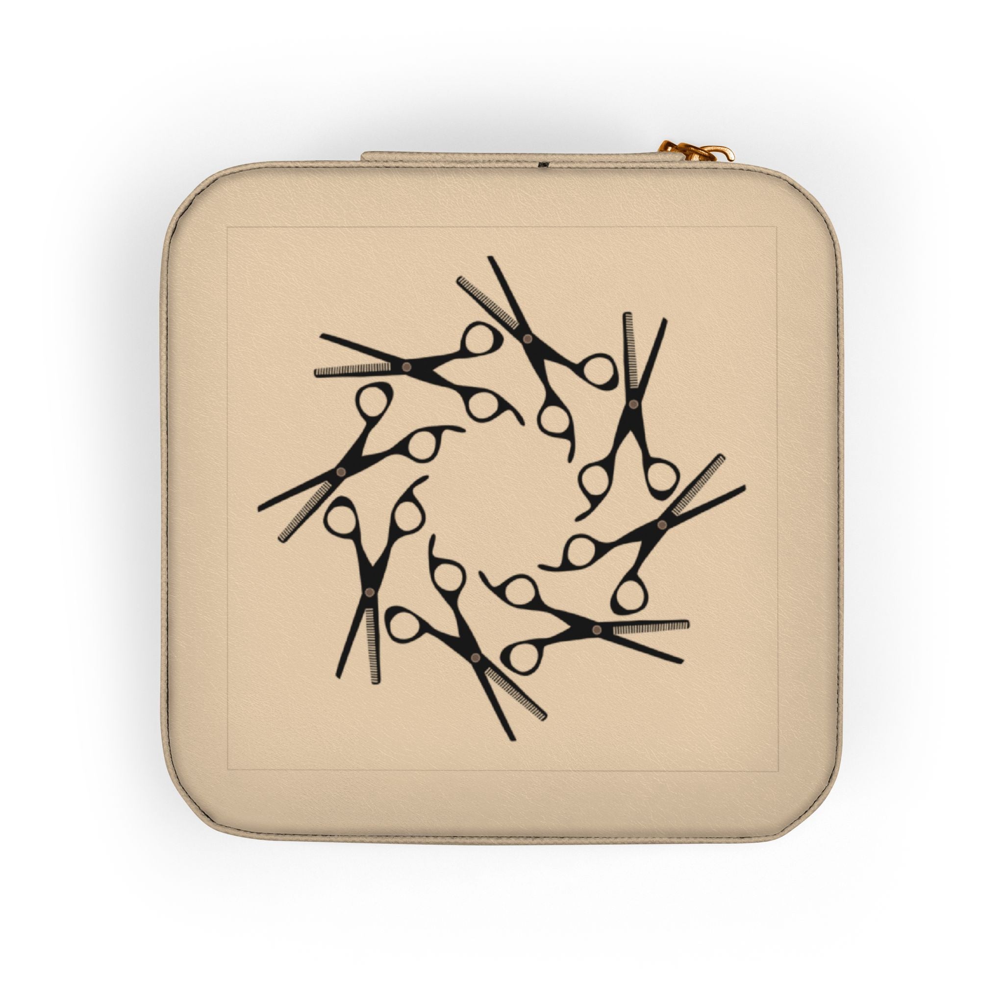 Stylist Travel Jewelry Case — Compact Pink Jewelry Organizer with Ring & Earring Compartments