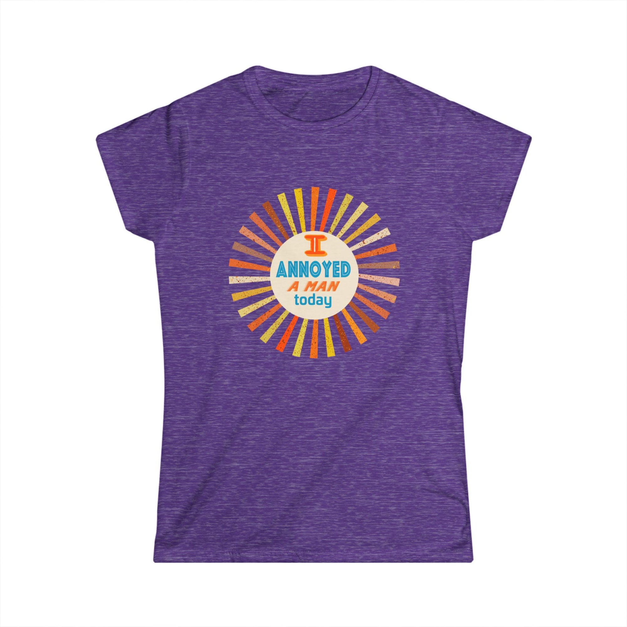 I Annoyed A Man Today, Retro Sunburst Humor T‑Shirt
