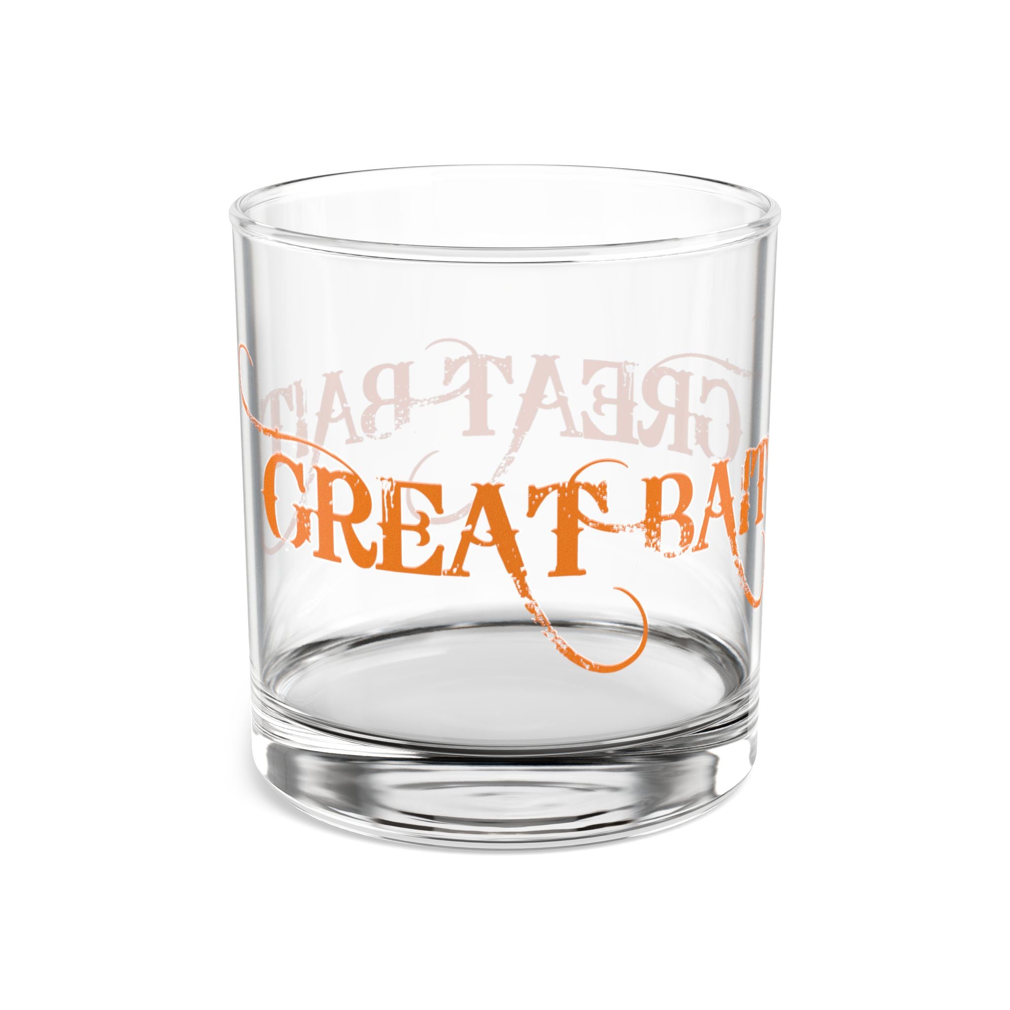 10oz Rocks Glass — 'Great Bait' Distressed Script Whiskey Glass