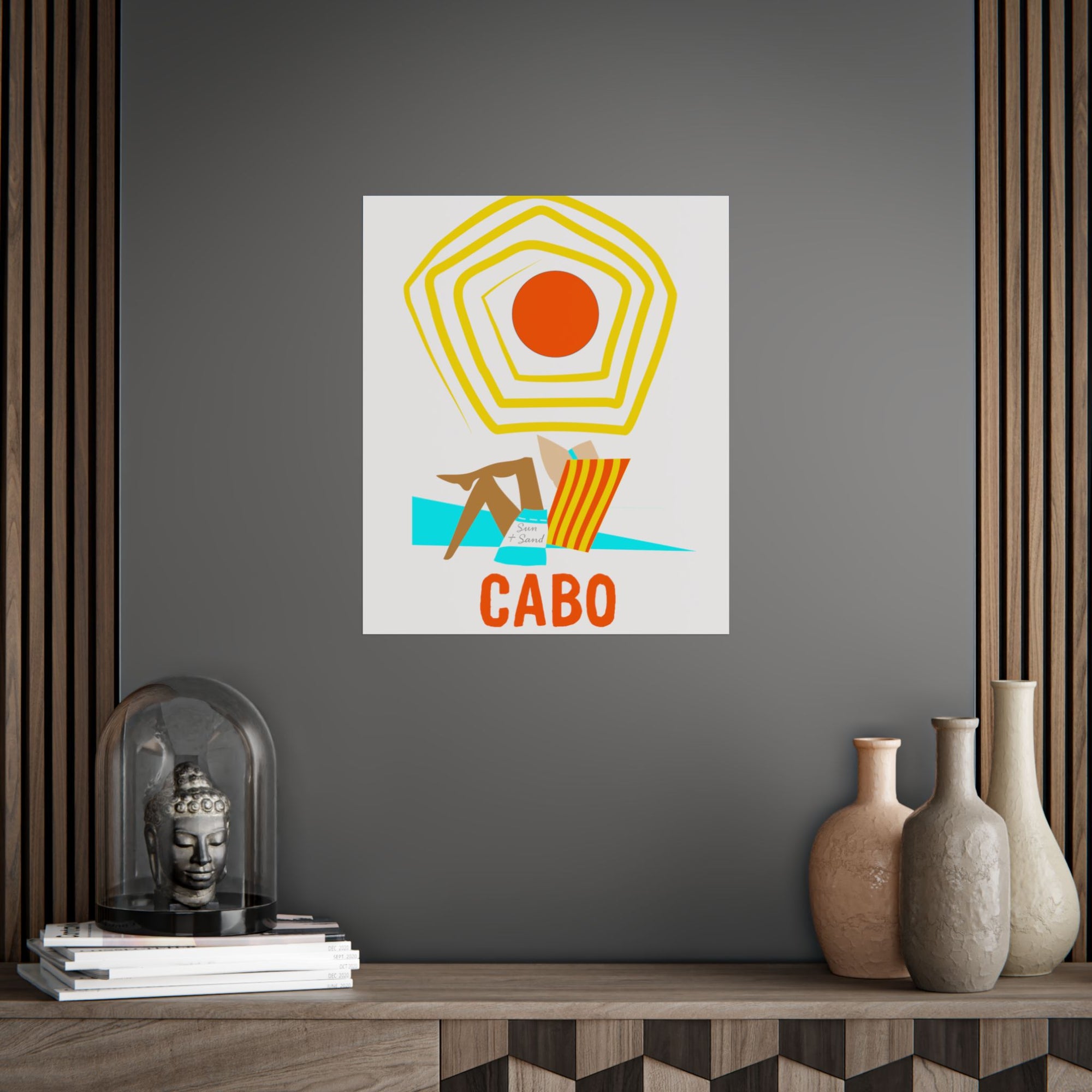Cabo Beach Poster Art, Unframed Travel Decor, Summer Vibes Wall Art, Home Decoration Gift, Coastal Living Inspiration