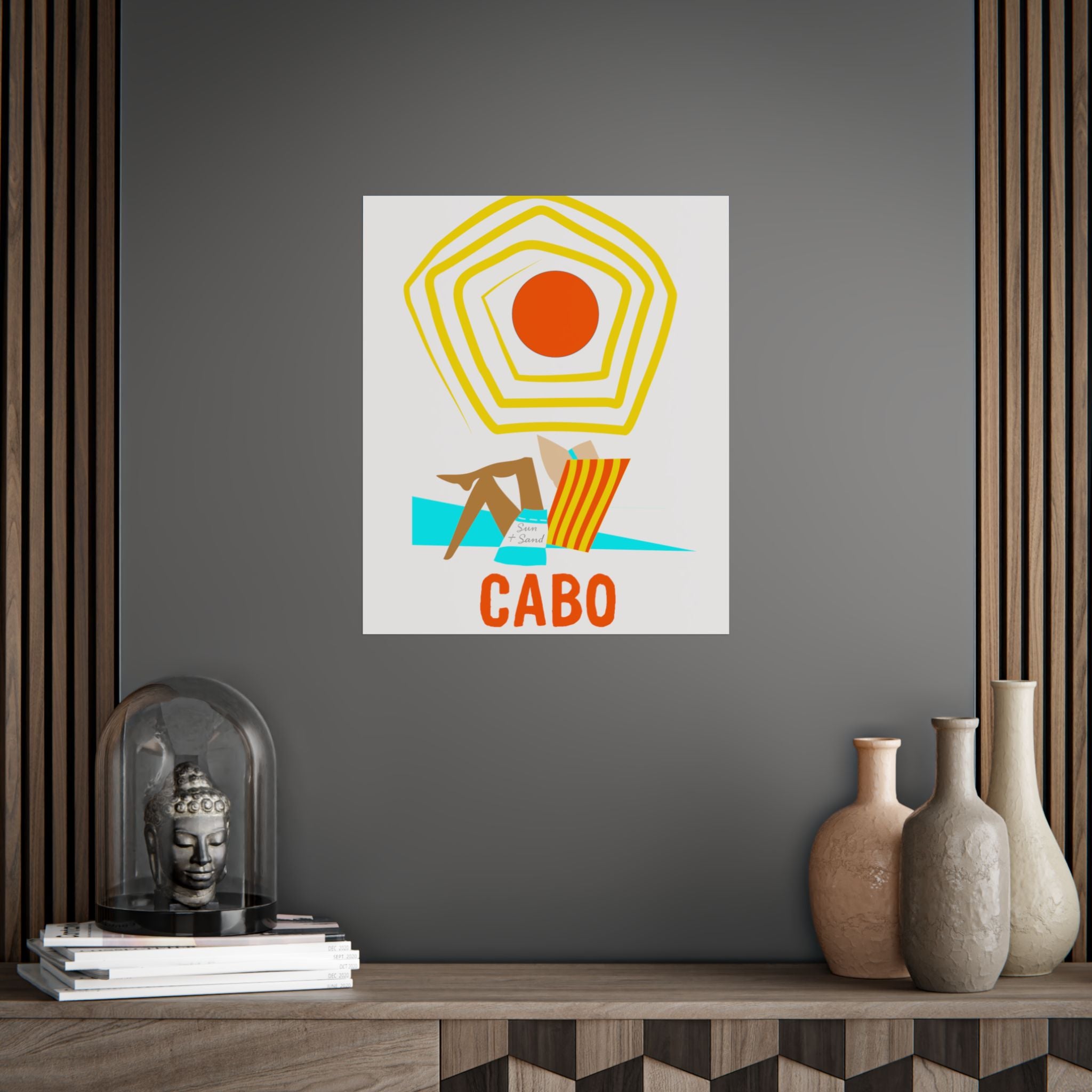 Cabo Beach Poster Art, Unframed Travel Decor, Summer Vibes Wall Art, Home Decoration Gift, Coastal Living Inspiration