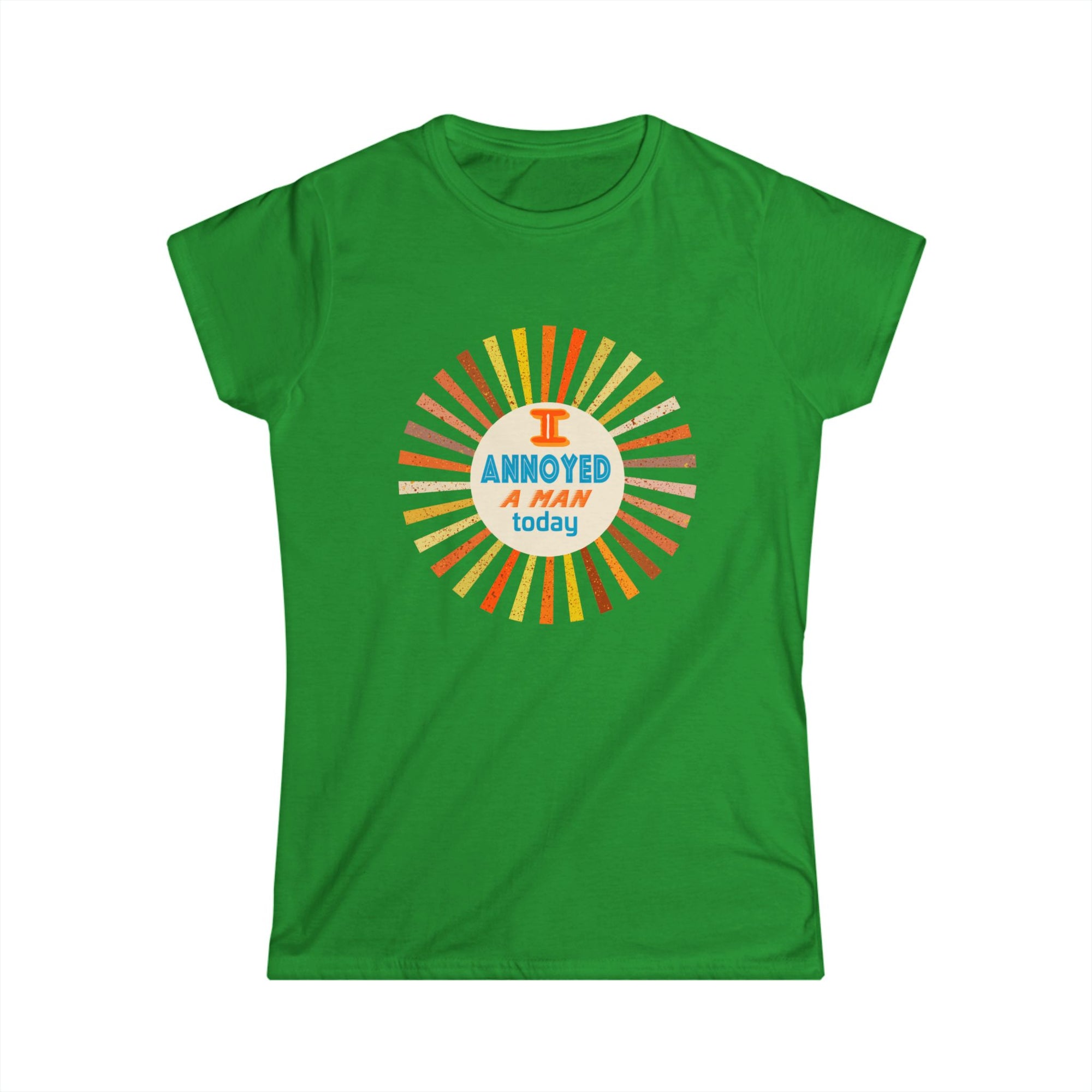 I Annoyed A Man Today, Retro Sunburst Humor T‑Shirt