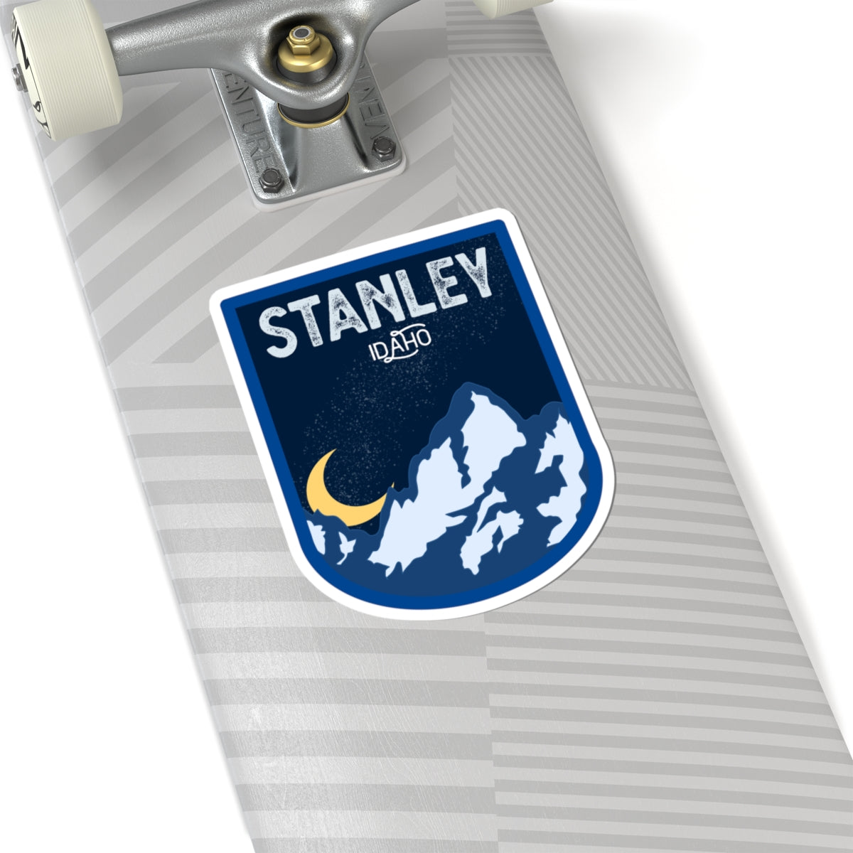 Stanley Idaho Mountain Night Kiss-Cut Sticker