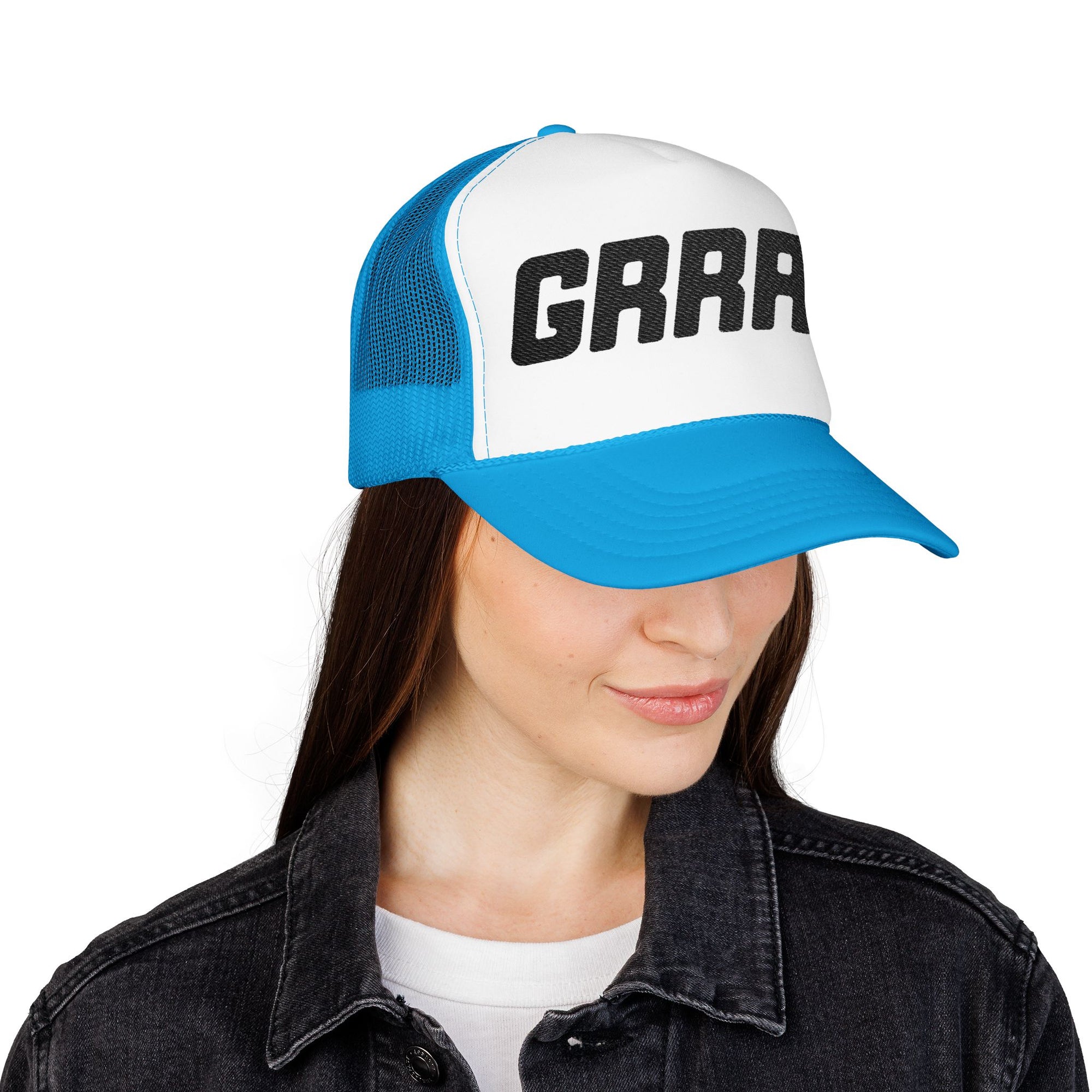 Grrrl Embroidered Trucker Hat – Bold Feminist Foam Cap