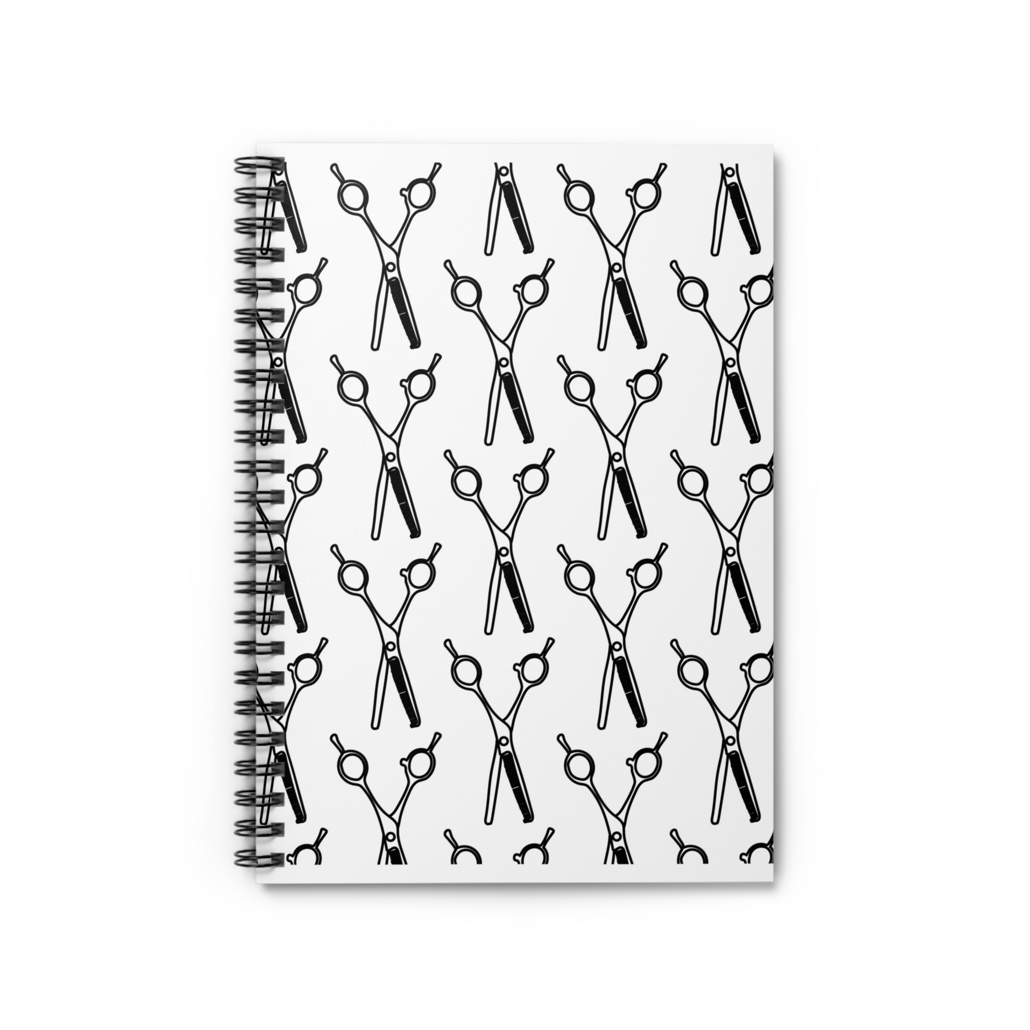 Shears Pattern Spiral Notebook | Ruled Notebook