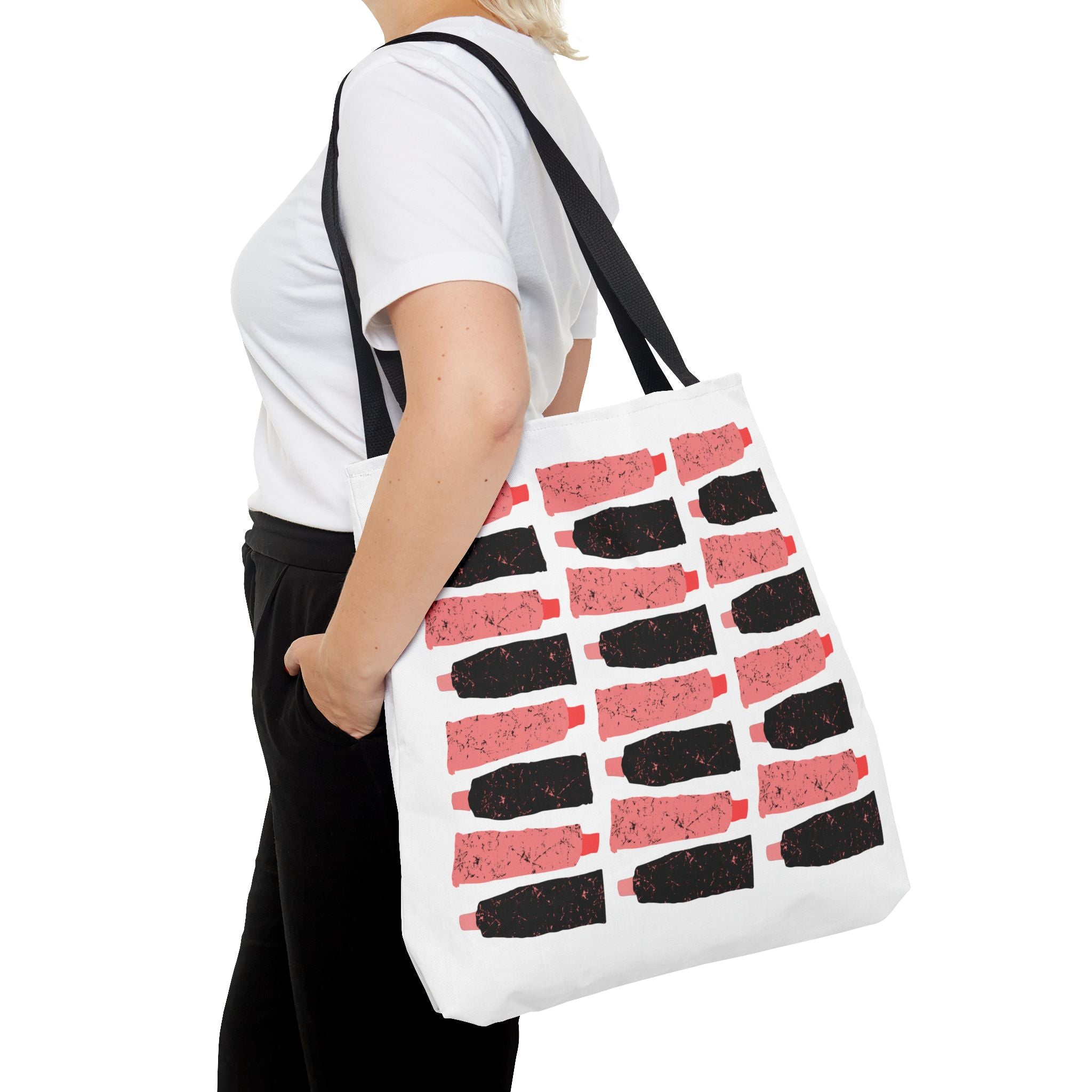 Hair Stylist Scissors & Comb Pattern Tote Bag — Salon Tools All-Over Print