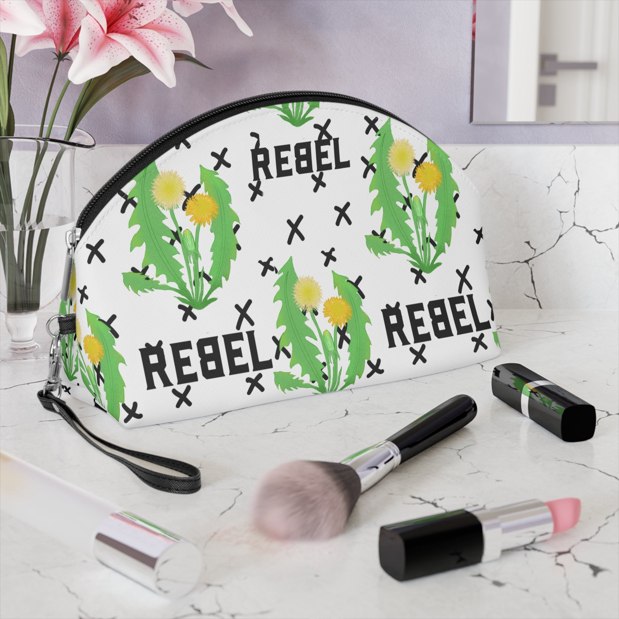 Rebel Dandelion Makeup Bag