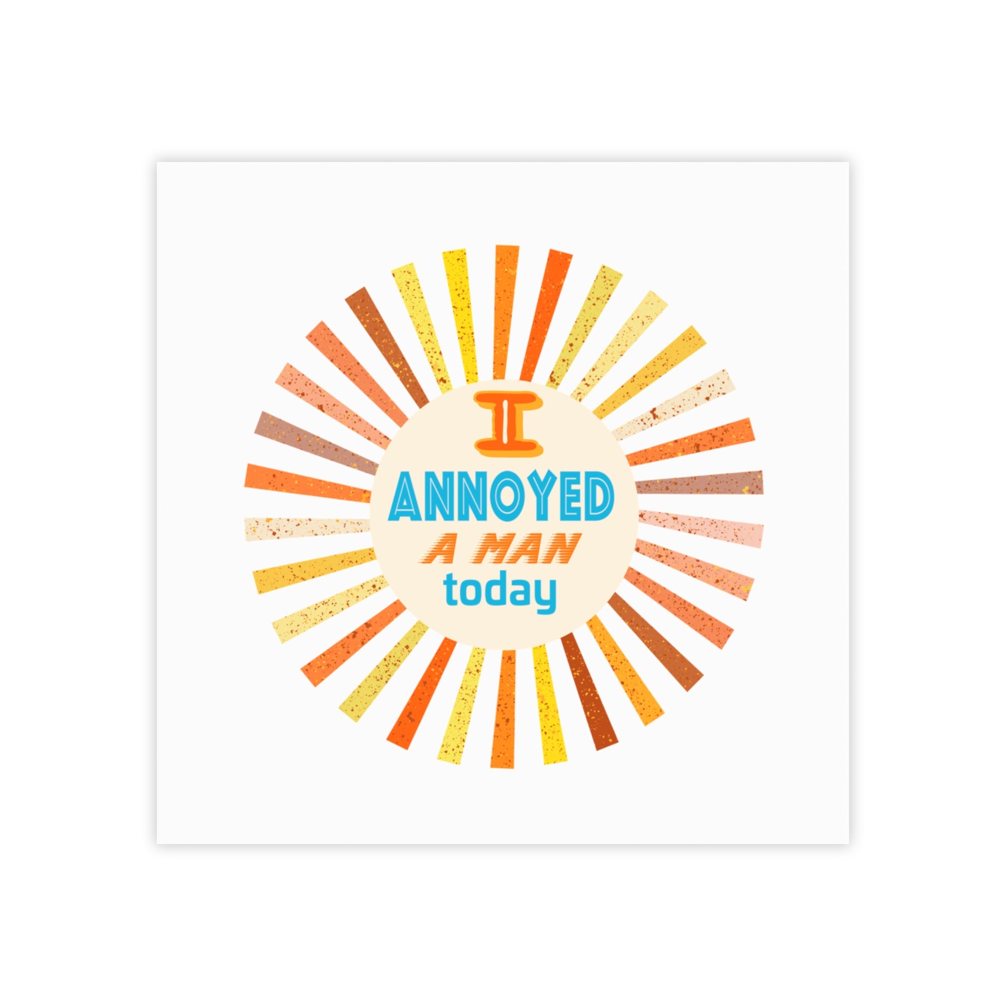 I’m Annoyed a Man Today Post-it Note Pad — Funny Retro Office Sticky Notes