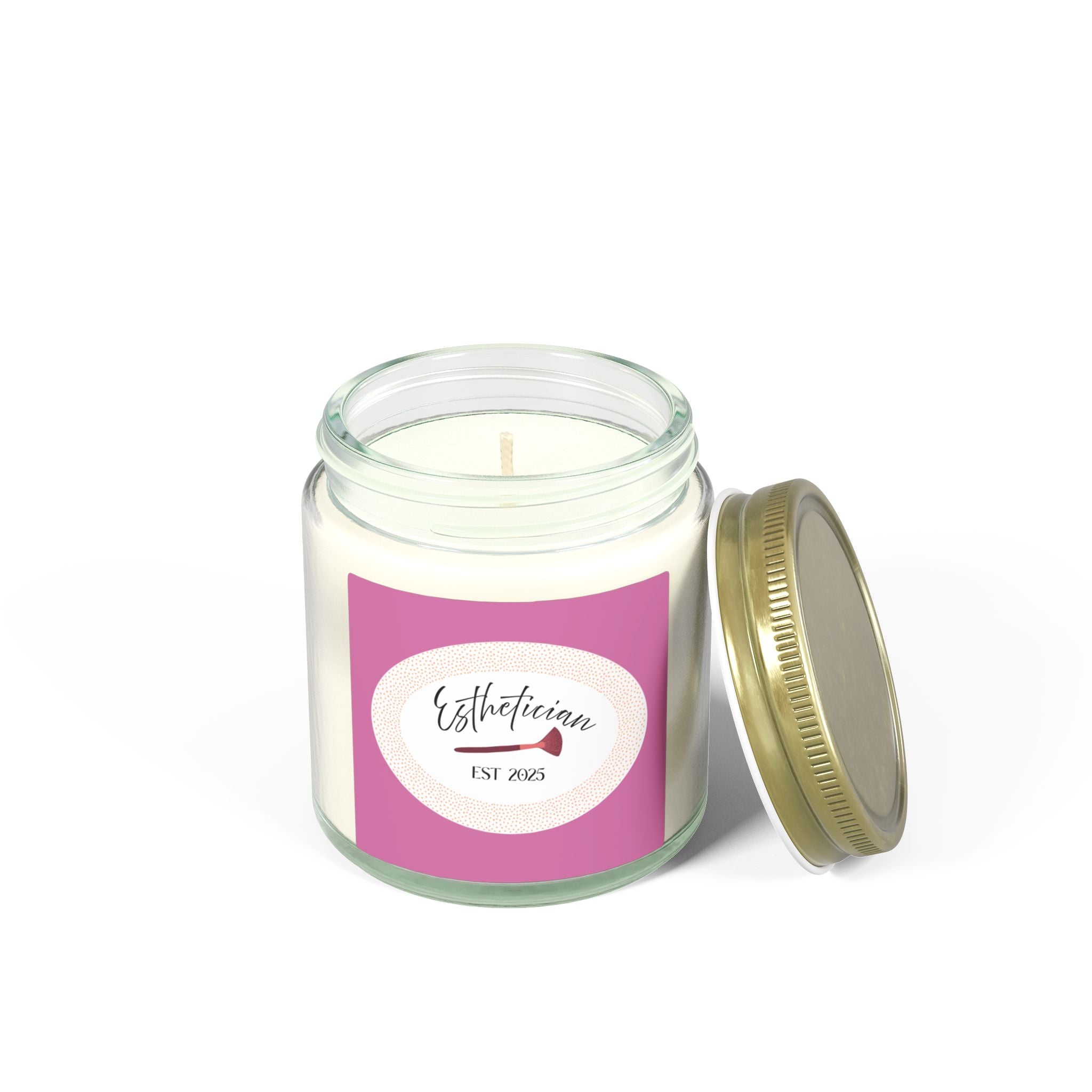 Esthetician Scented Candles, Coconut Apricot Wax (4oz, 9oz)
