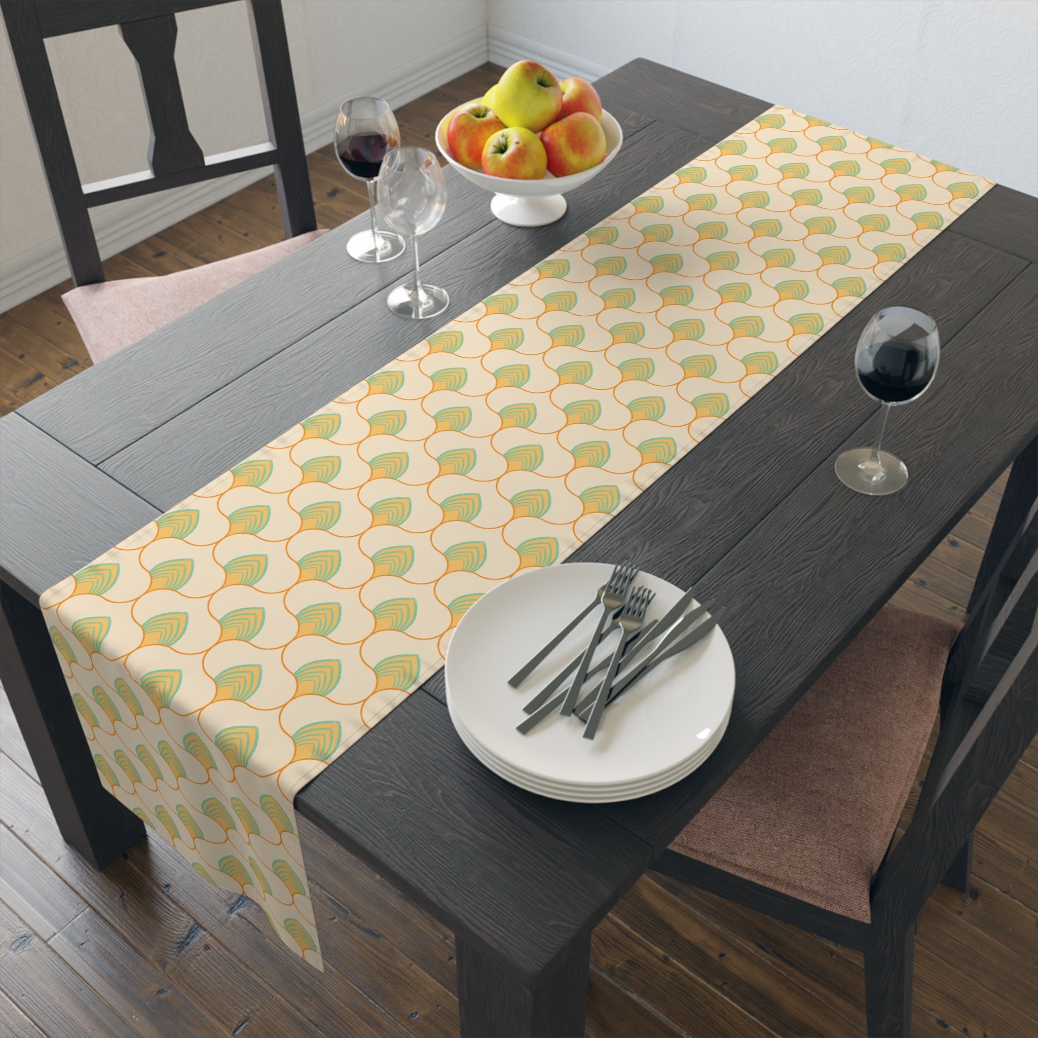 Geometric Table Runner (Cotton, Poly)