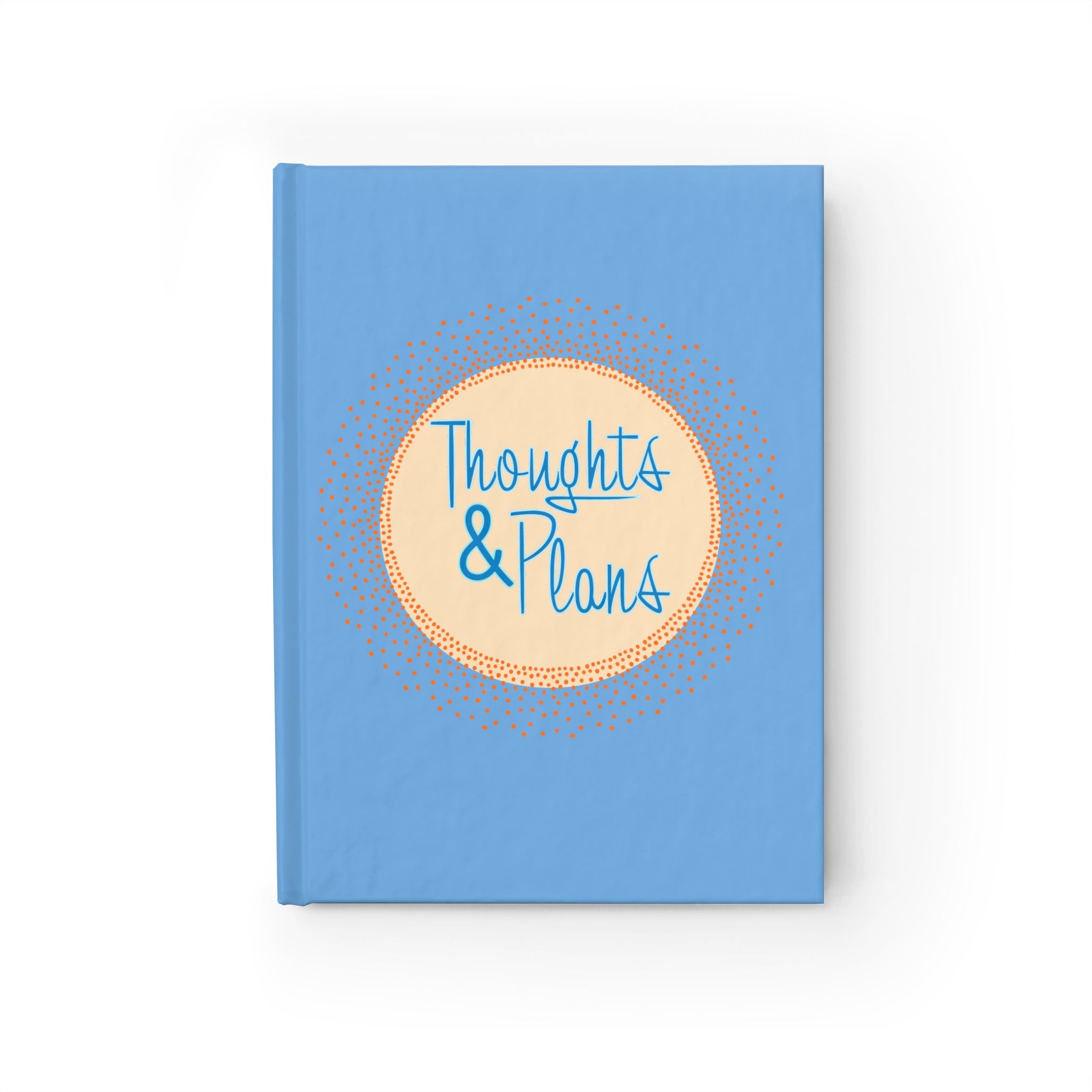 Thoughts & Plans Journal — Blue Hardcover Planner for Notes & Goals