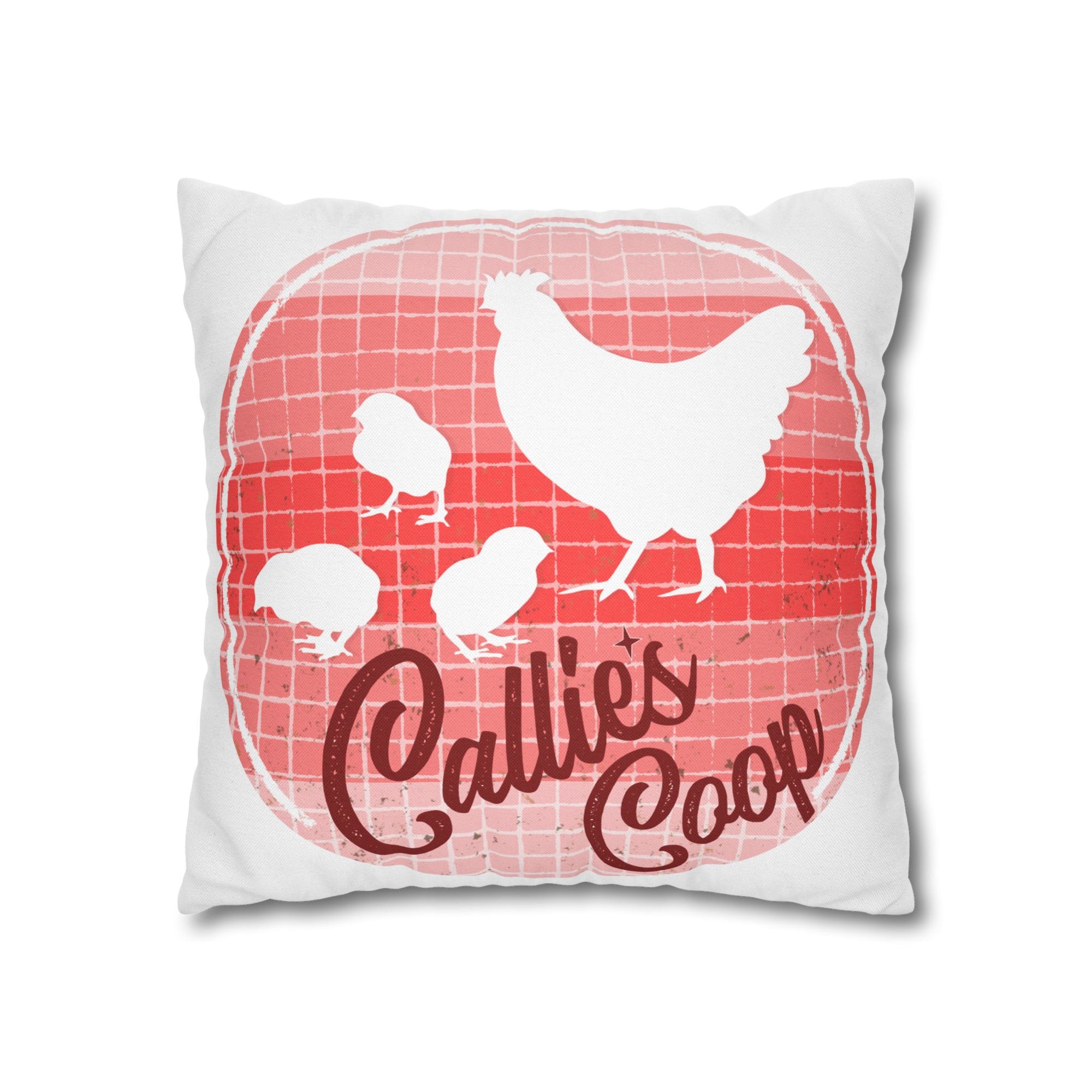Callie's Coop Chicken Mom , Custom Pillow Case