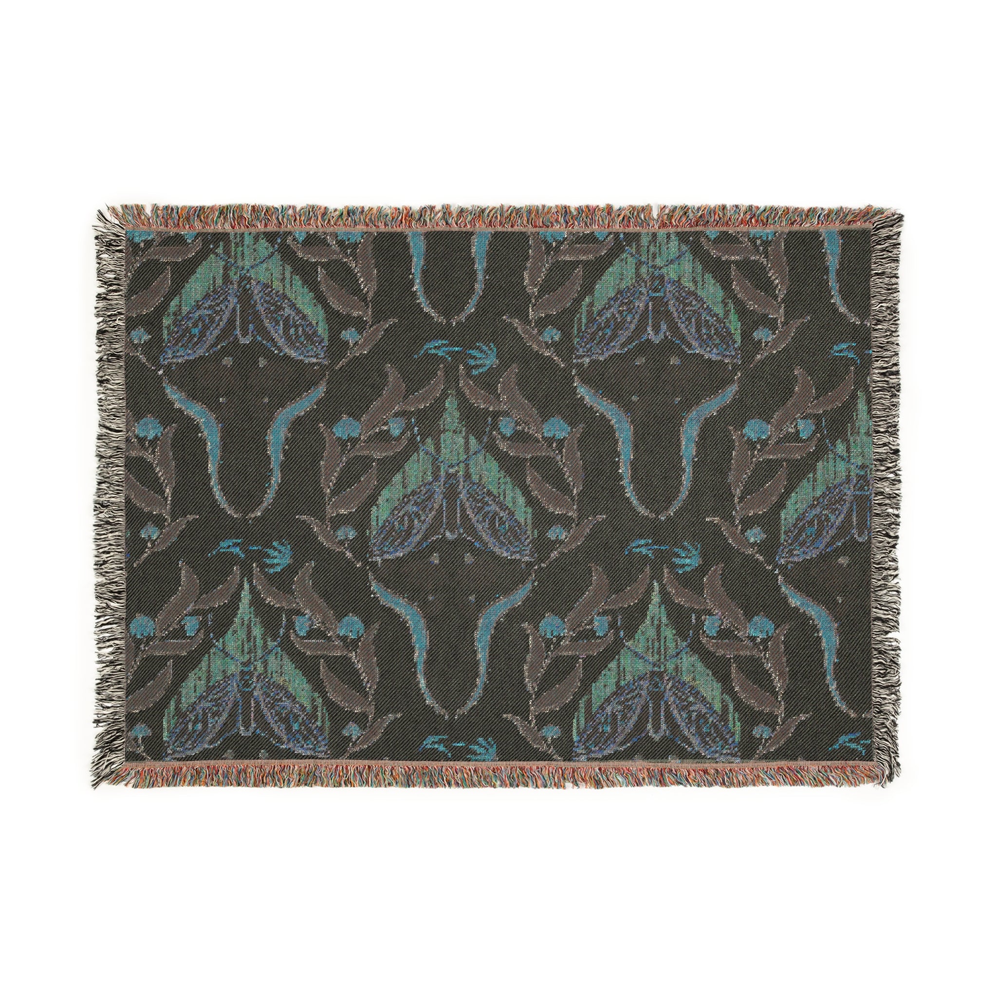 Fall Moths Throw Blanket