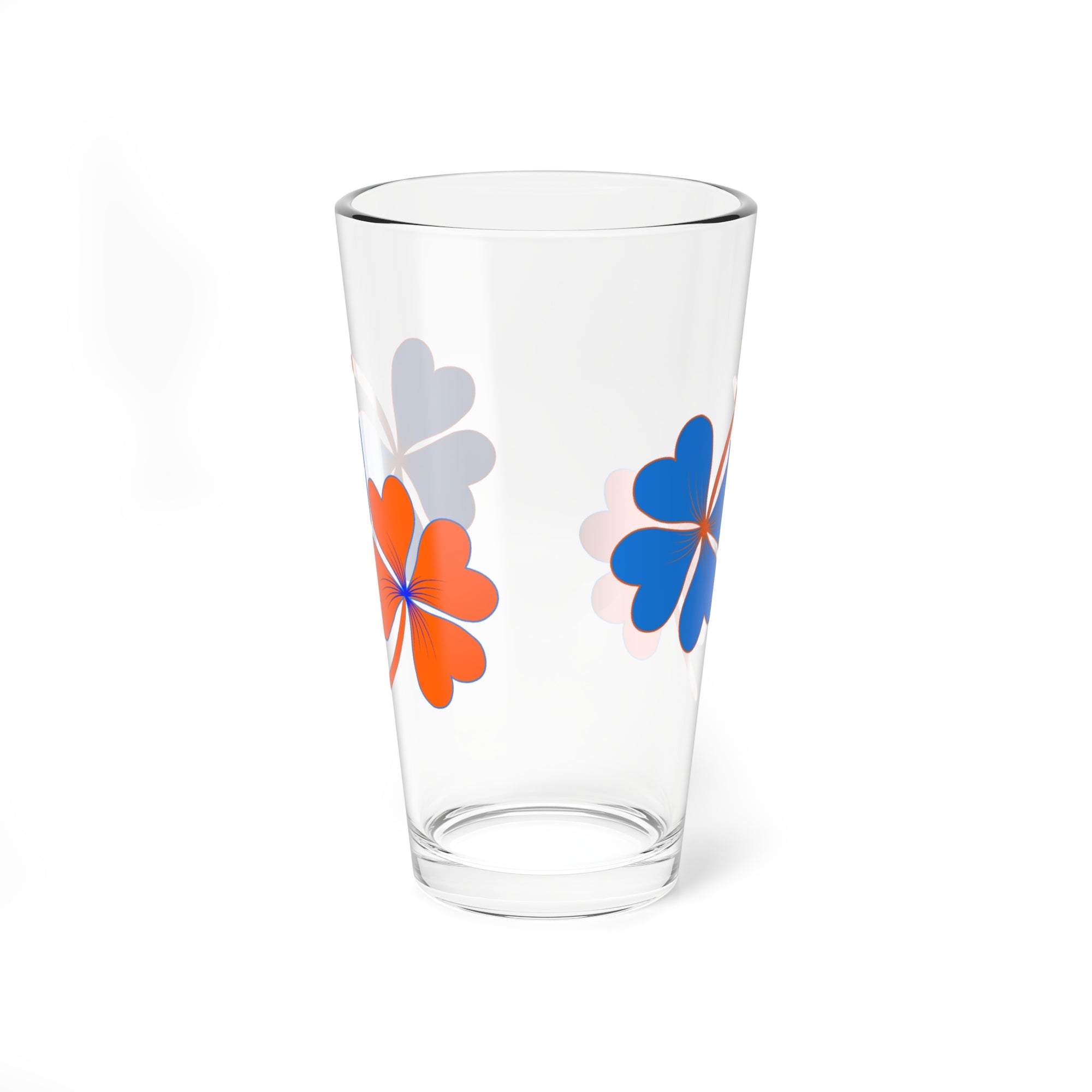Lucky Boise Blue & Orange Mixing Glass, 16oz