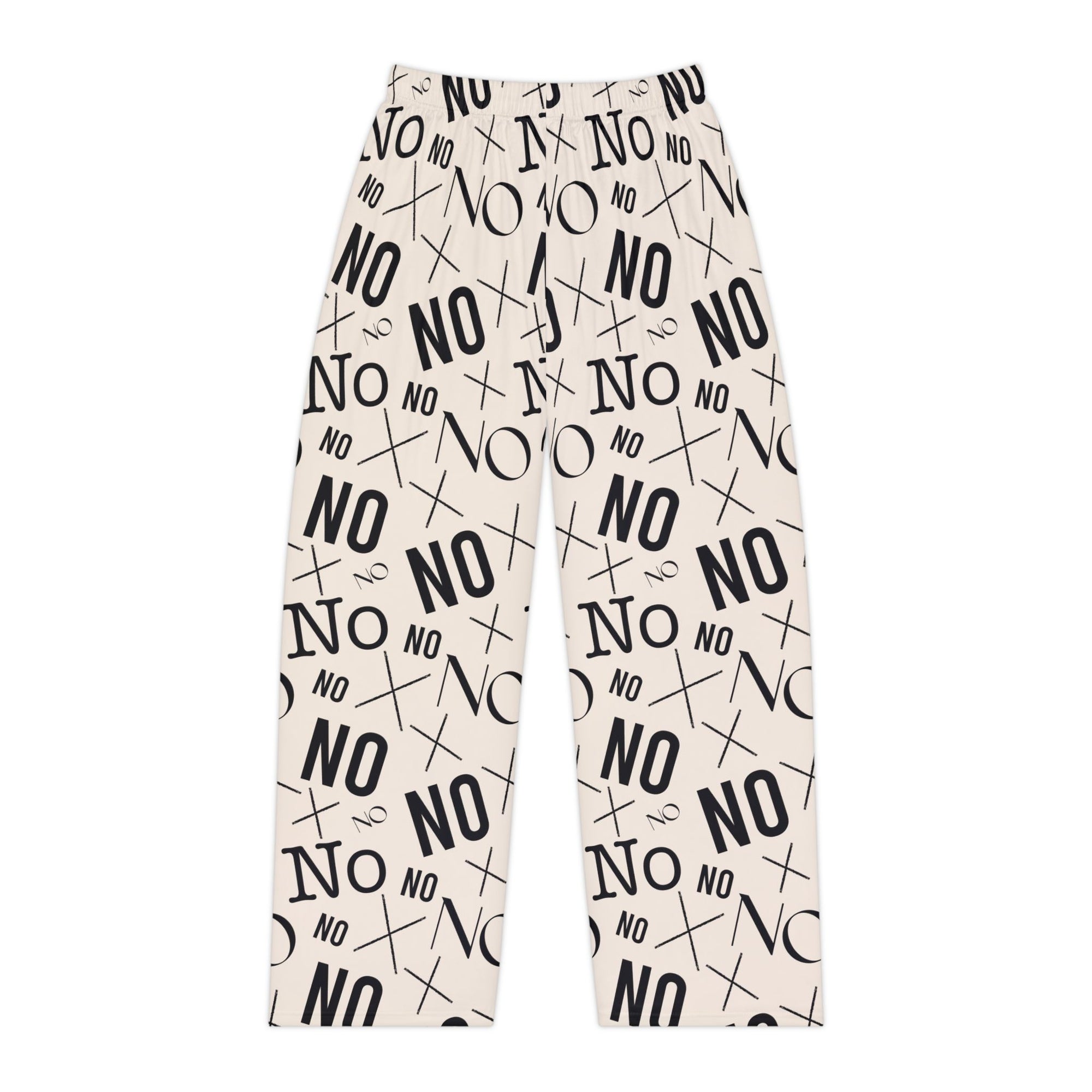 Women's 'NO' Pattern Pajama Pants - Graphic Lounge Sleepwear