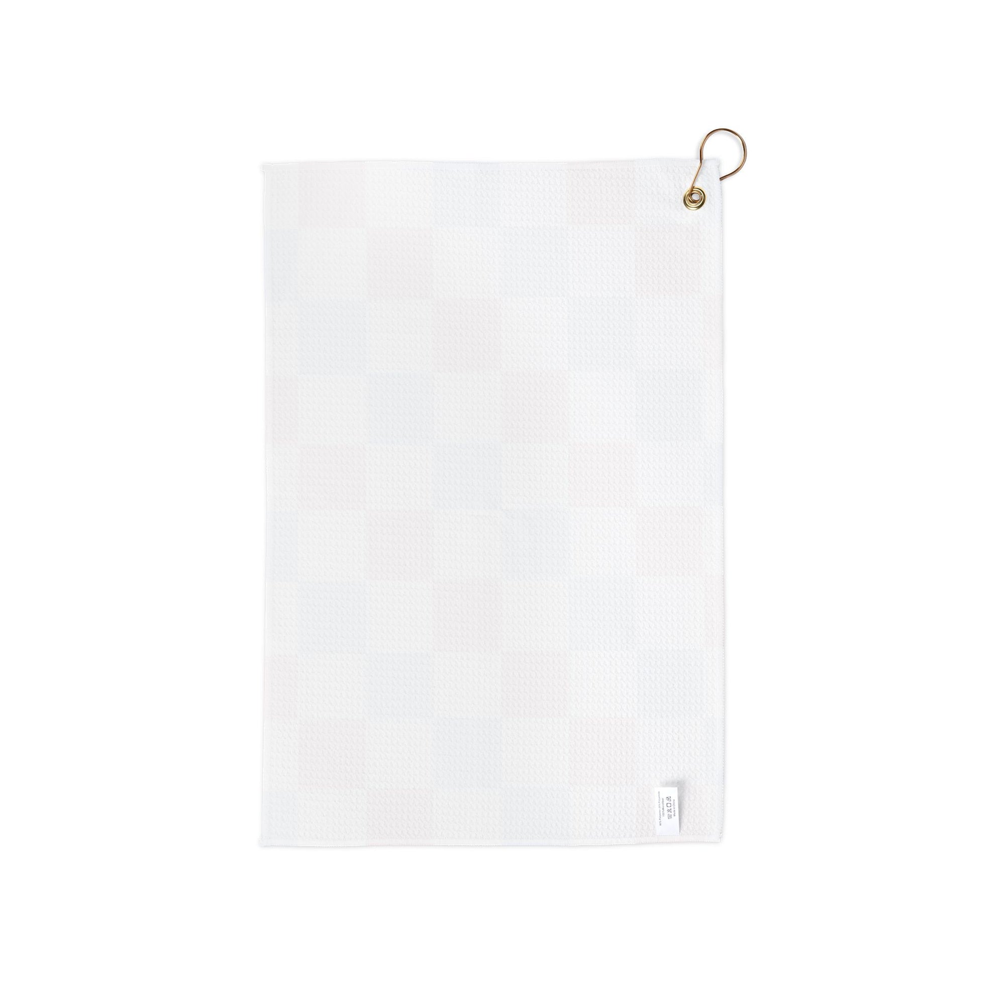 Orange & Blue Golf Club Towel with Clip Ring