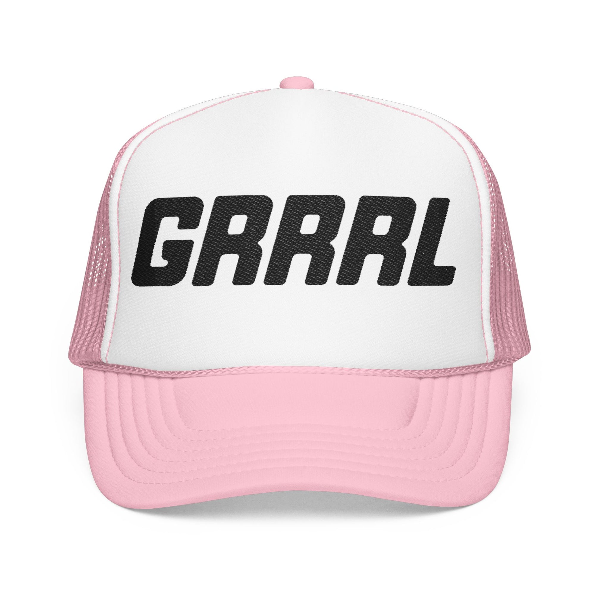 Grrrl Embroidered Trucker Hat – Bold Feminist Foam Cap