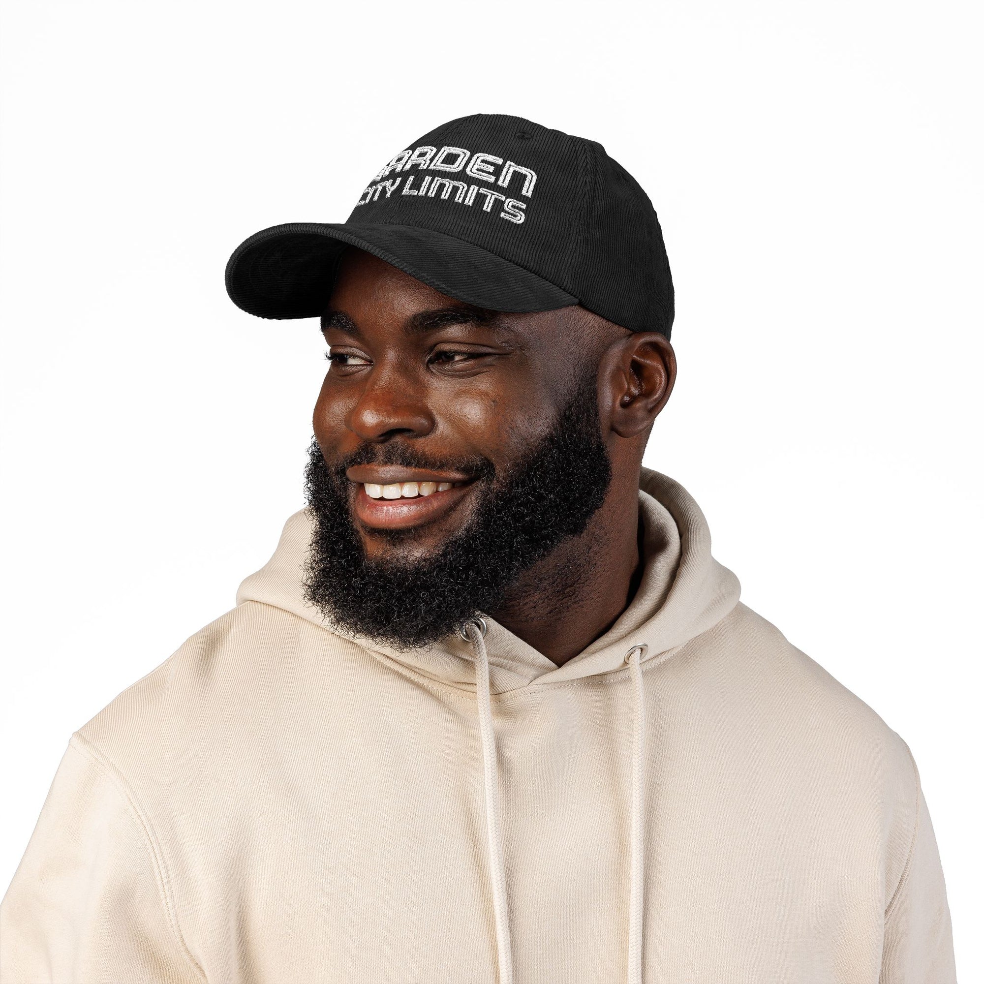 Garden City Limits Corduroy Cap, Embroidered Vintage Baseball Hat