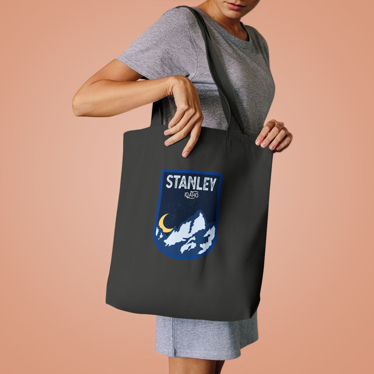 Stanley Mountain Night Cotton Tote Bag