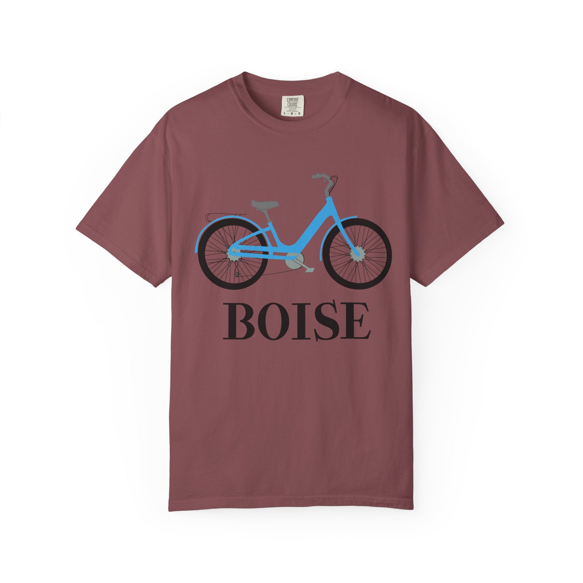 Boise Bicycle T-Shirt, Casual Bike Apparel, Gift for Cycling Enthusiasts, Comfortable Summer Tee, Unisex Graphic T-Shirt