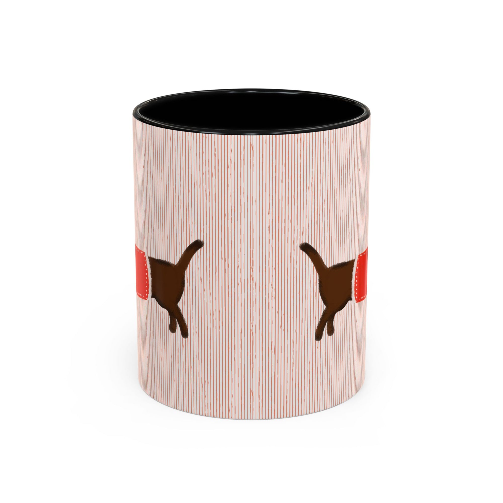 Dachshund Coffee Mug - Wiener Dog in Red Sweater Accent Mug