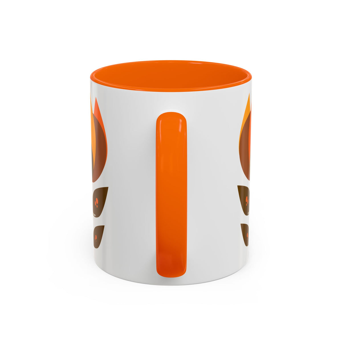 Retro Mid-Century Modern Floral Accent Coffee Mug