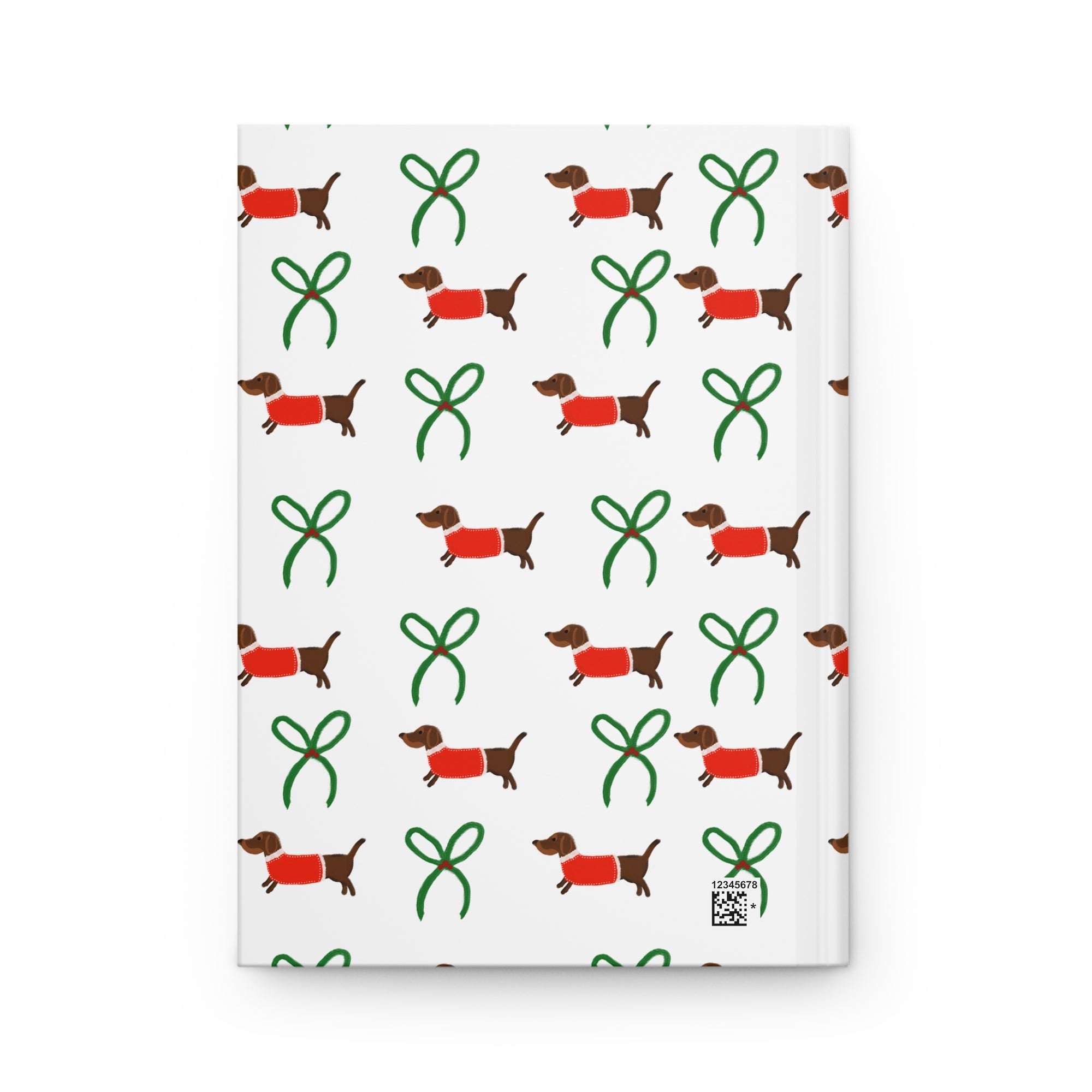 Weiners & Bows Journal, Dachshund Holiday Pattern