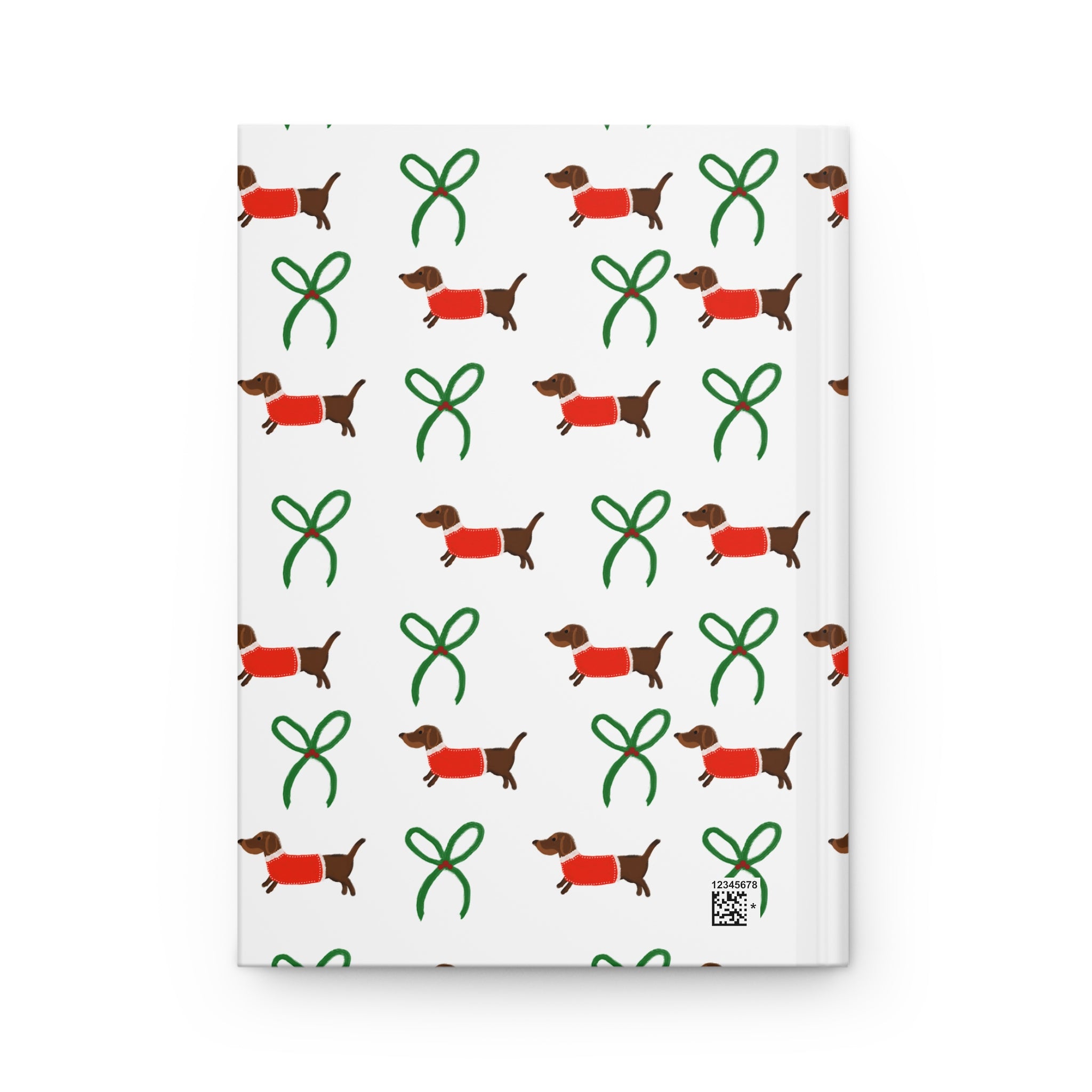 Weiners & Bows Journal, Dachshund Holiday Pattern