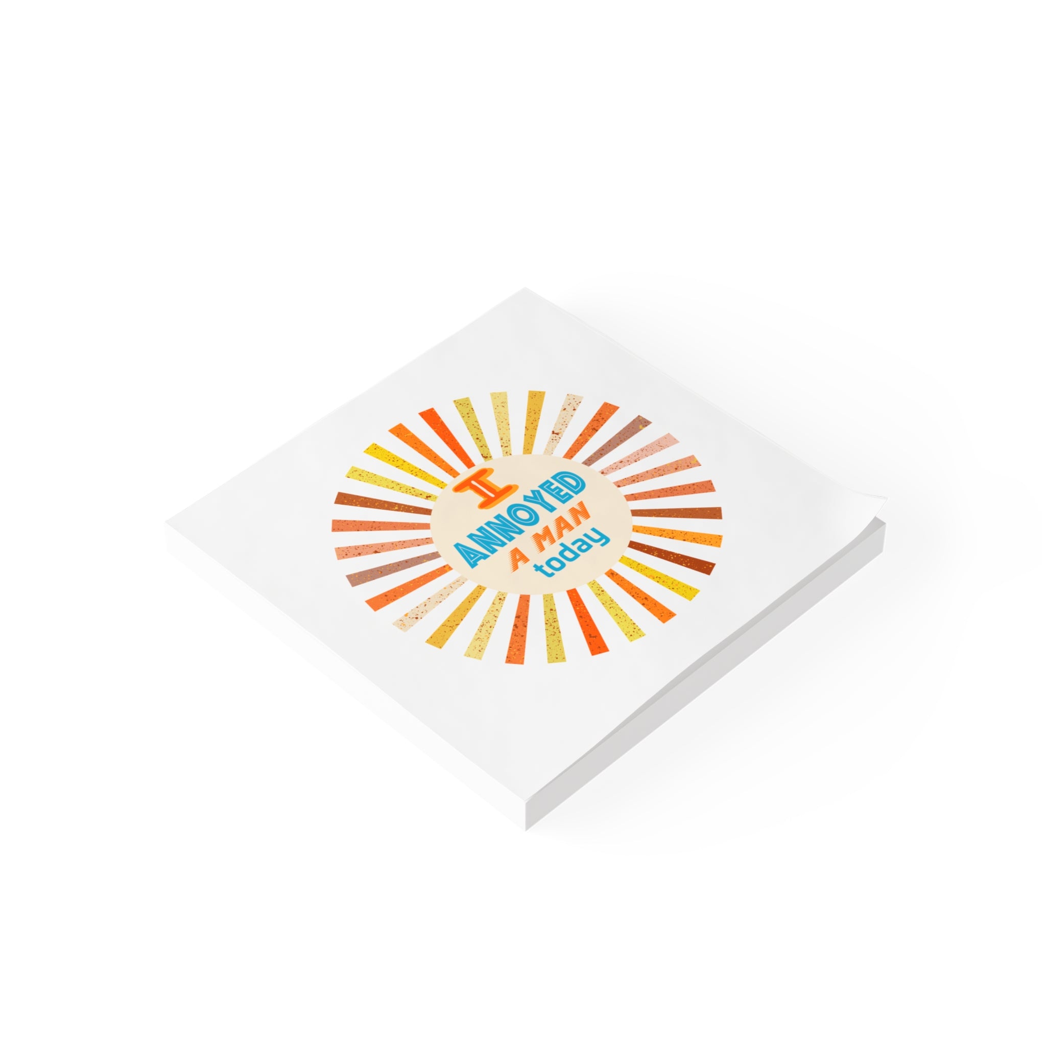 I’m Annoyed a Man Today Post-it Note Pad — Funny Retro Office Sticky Notes
