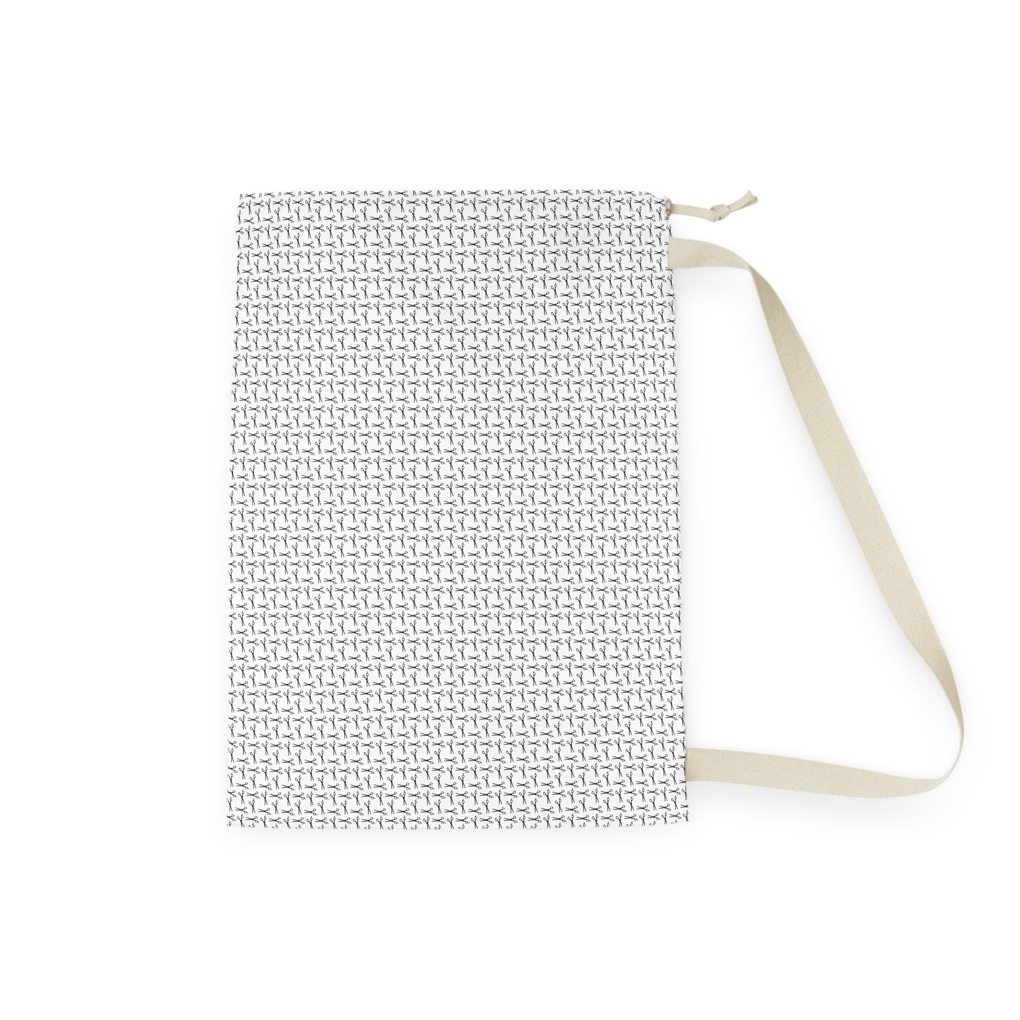 Shears-Print Laundry Bag with Shoulder Strap