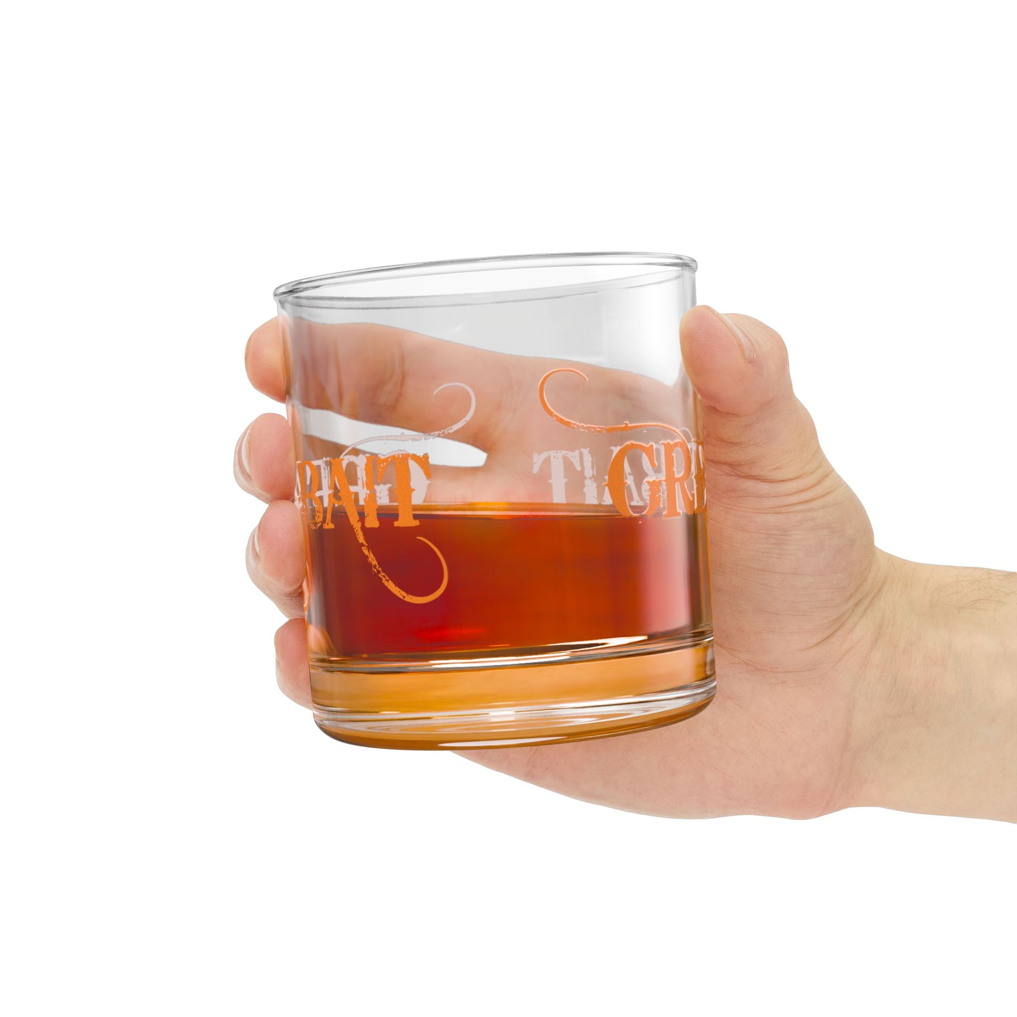 10oz Rocks Glass — 'Great Bait' Distressed Script Whiskey Glass