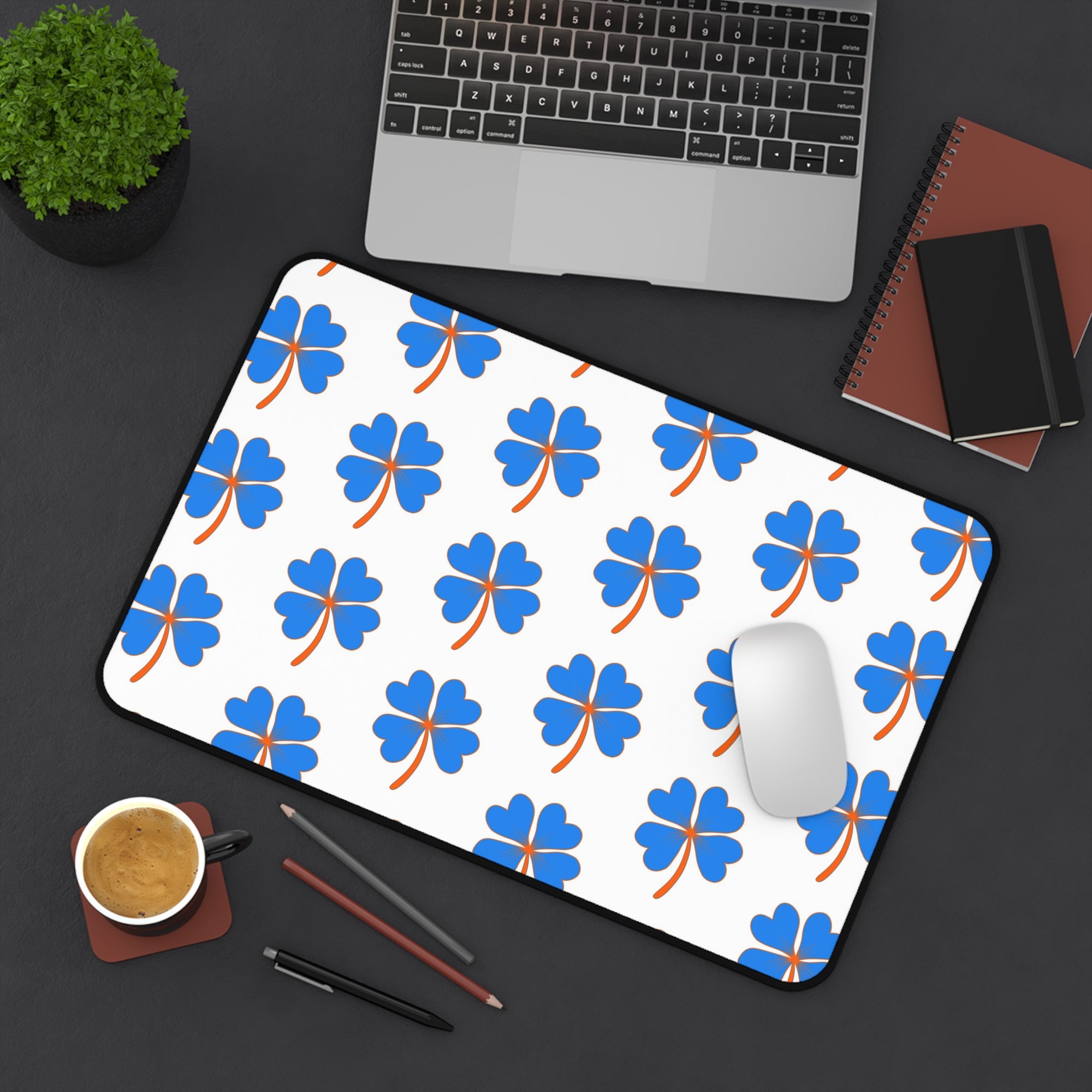 Boise Blue & Orange Desk Mat