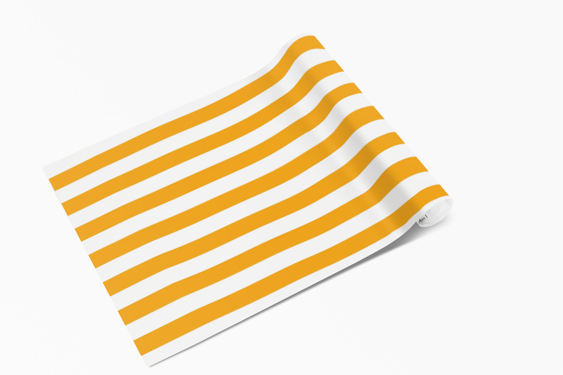Striped Orange Gift Wrap Paper — Bold Orange & White Wrapping Sheets for Holidays, Birthdays, Parties