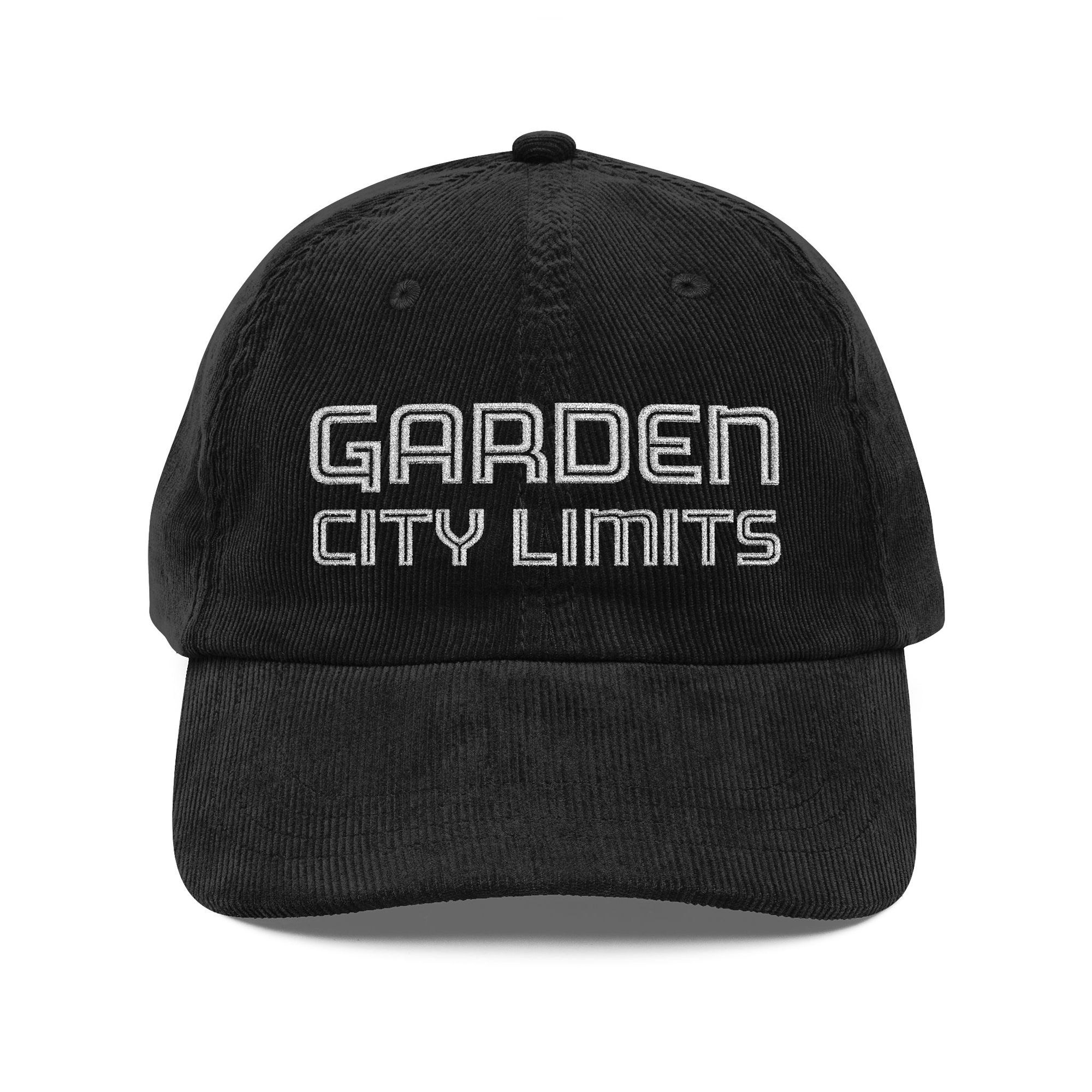Garden City Limits Corduroy Cap, Embroidered Vintage Baseball Hat