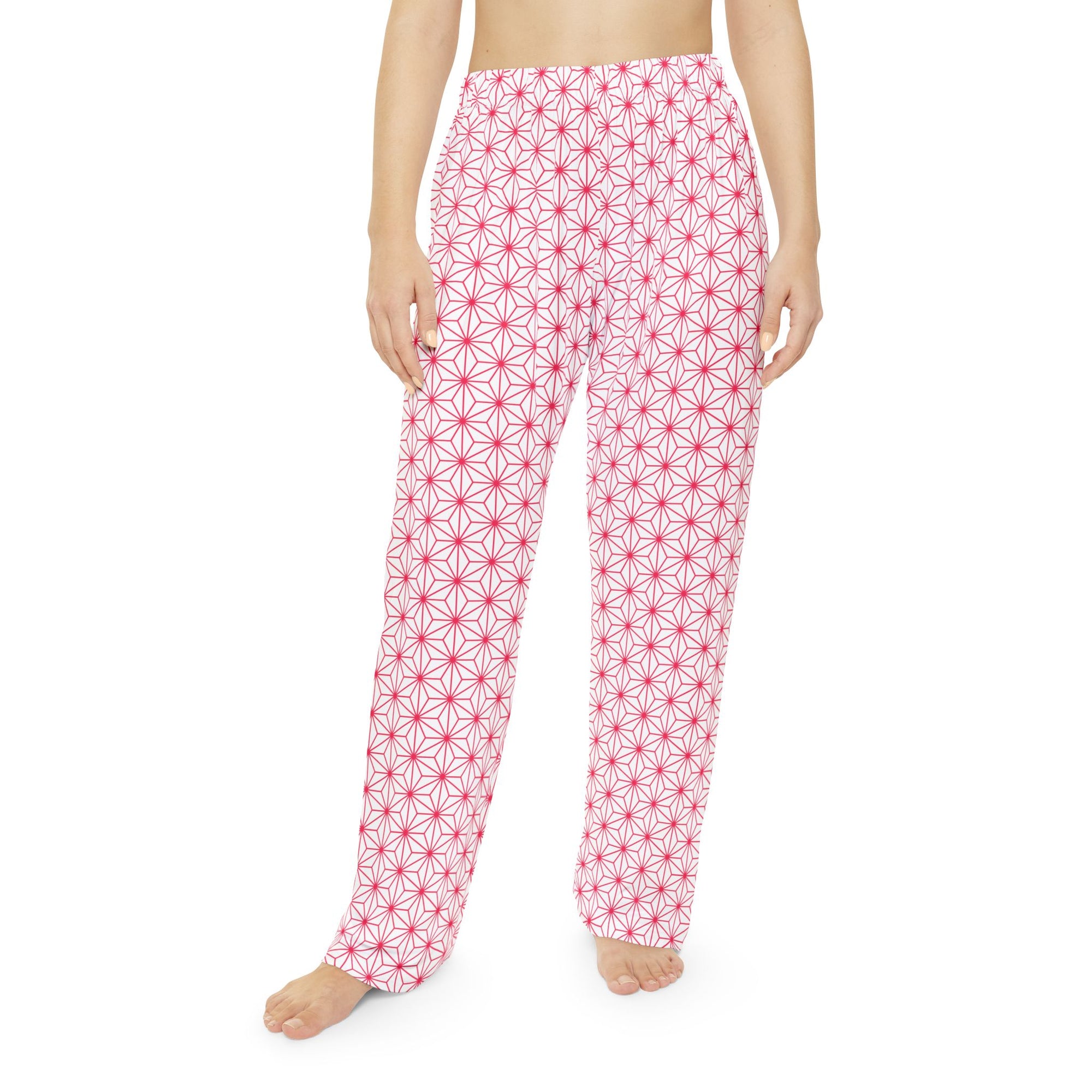 Floral Pink Starburst Pajama Pants