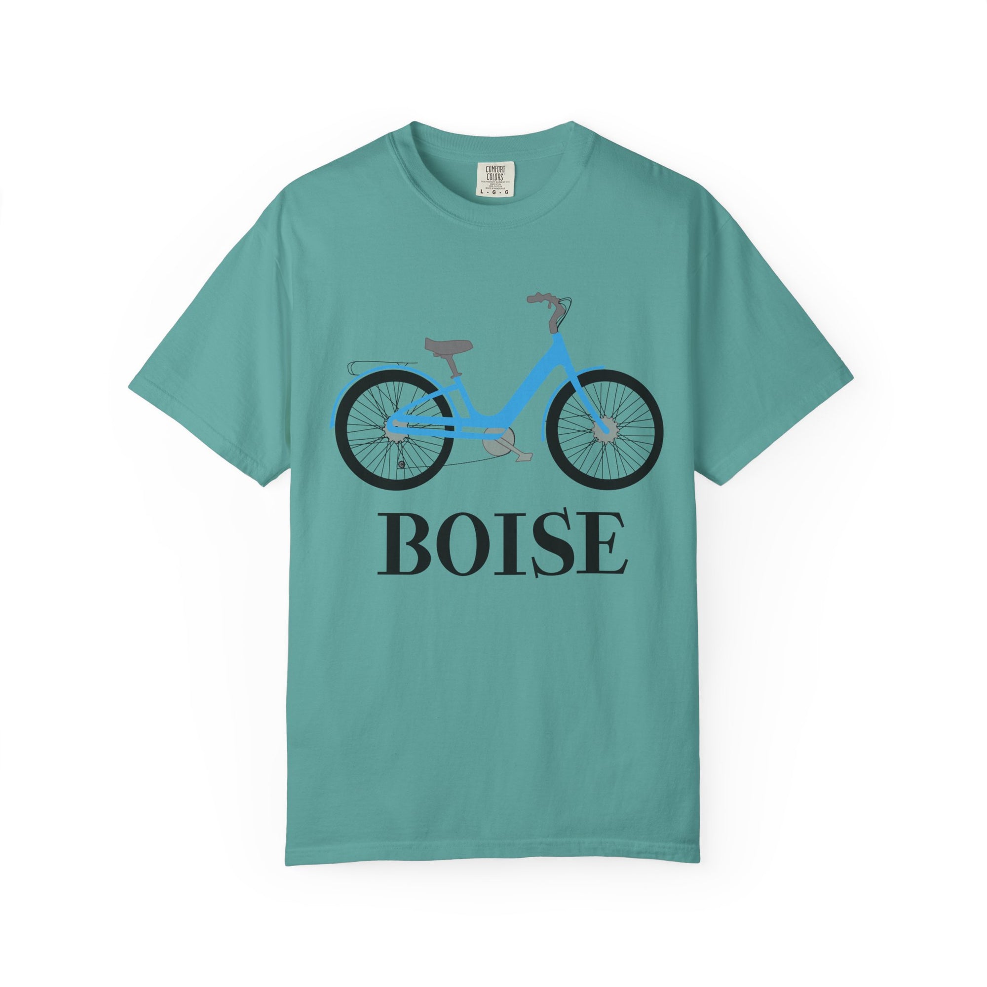 Boise Bicycle T-Shirt, Casual Bike Apparel, Gift for Cycling Enthusiasts, Comfortable Summer Tee, Unisex Graphic T-Shirt