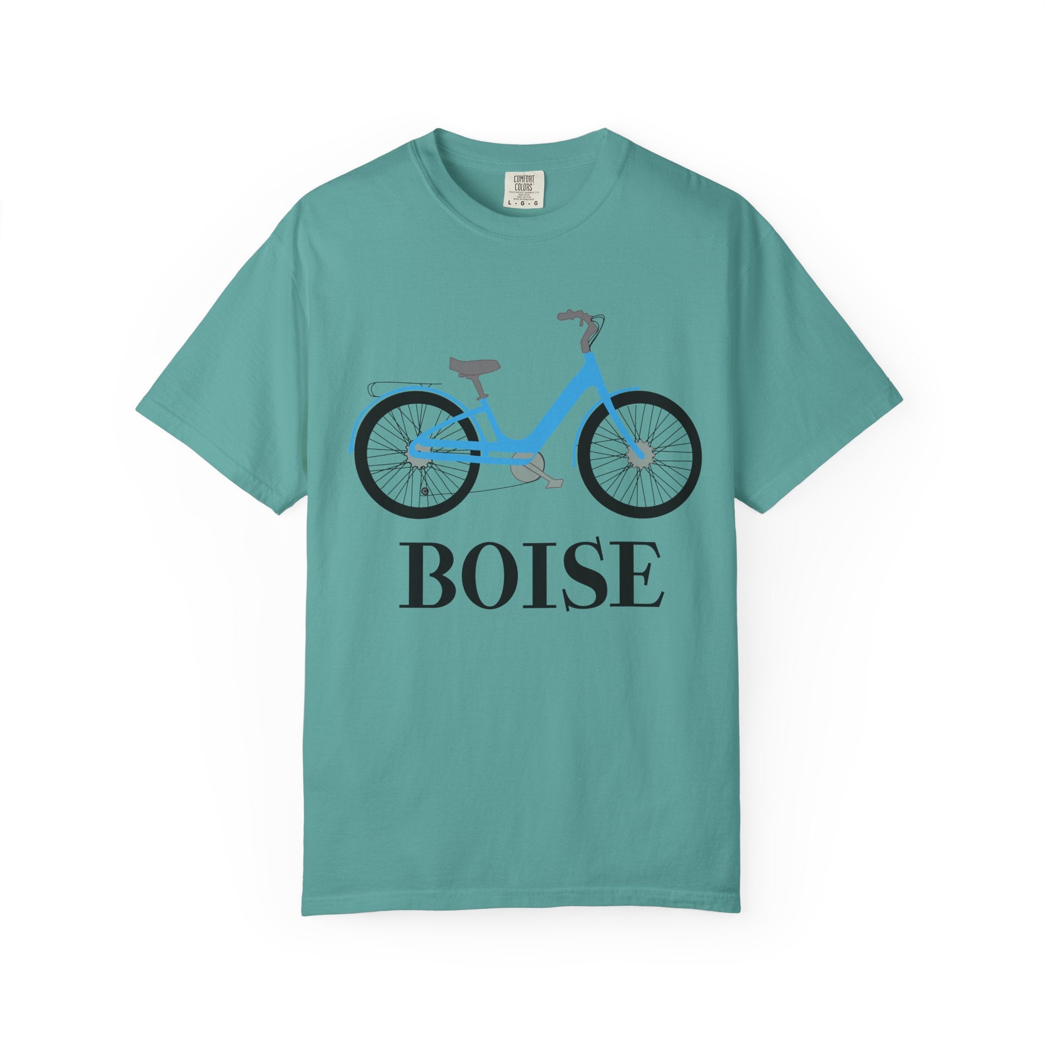 Boise Bicycle T-Shirt, Casual Bike Apparel, Gift for Cycling Enthusiasts, Comfortable Summer Tee, Unisex Graphic T-Shirt