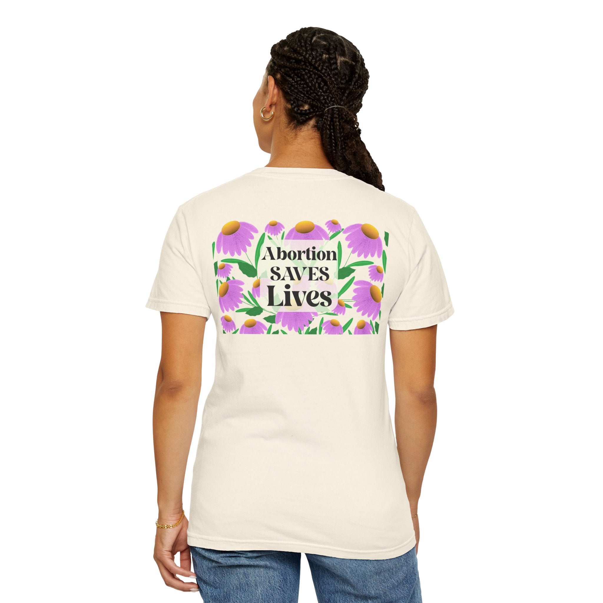 Abortion Saves Lives Floral T‑Shirt, Know Your Body Know Your RIghts