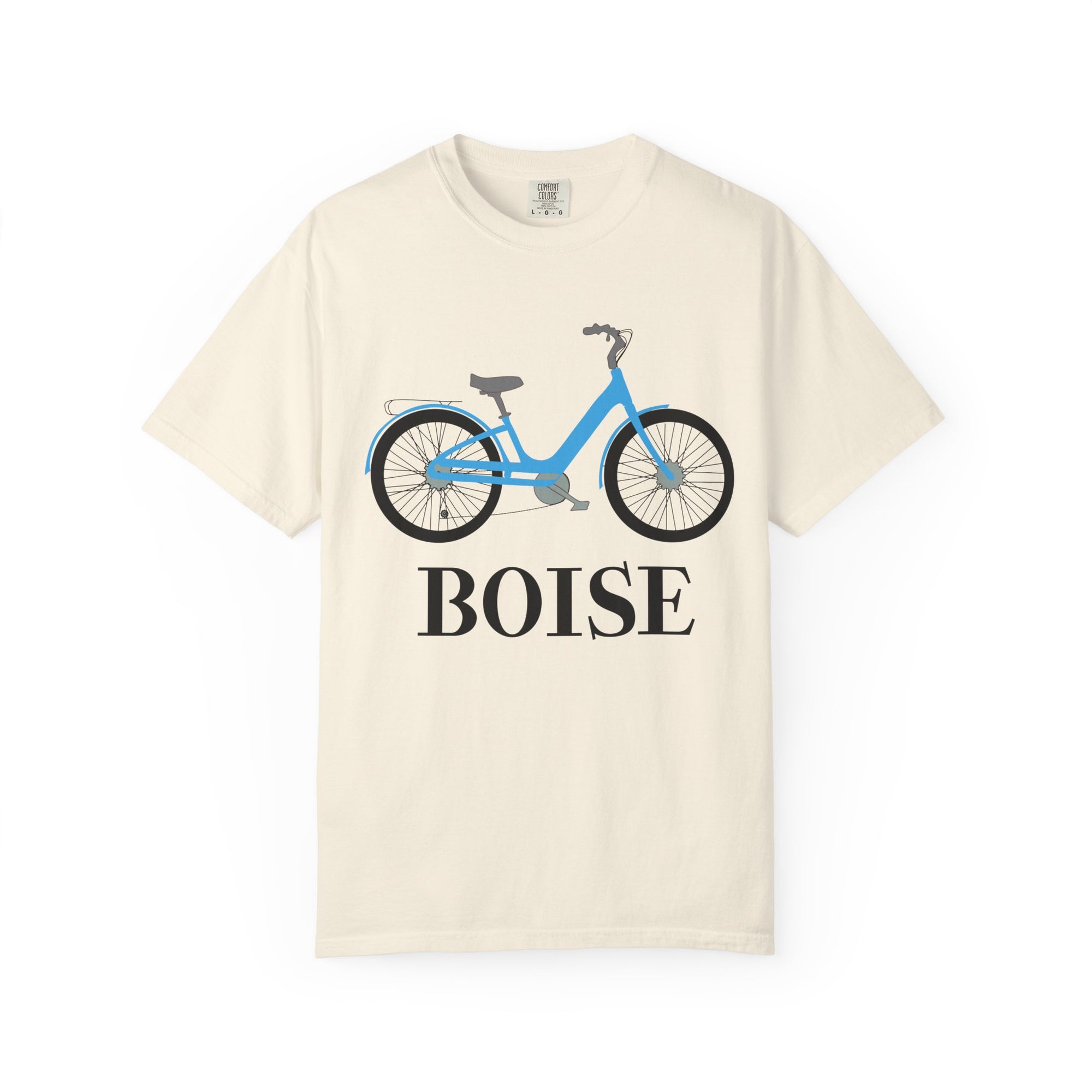 Boise Bicycle T-Shirt, Casual Bike Apparel, Gift for Cycling Enthusiasts, Comfortable Summer Tee, Unisex Graphic T-Shirt