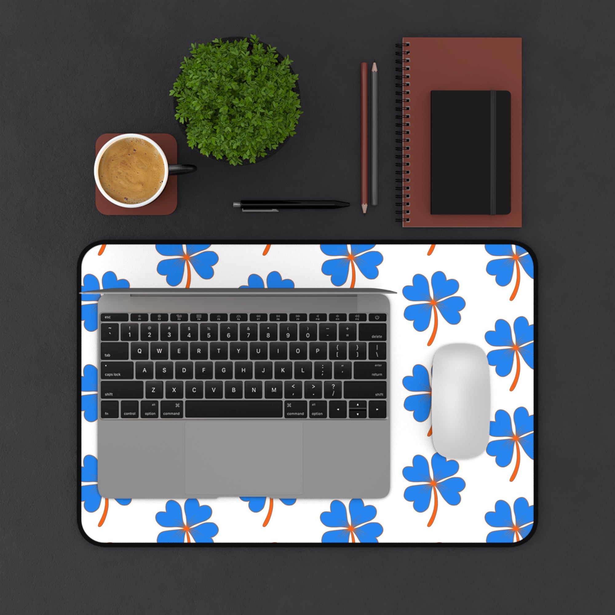 Boise Blue & Orange Desk Mat