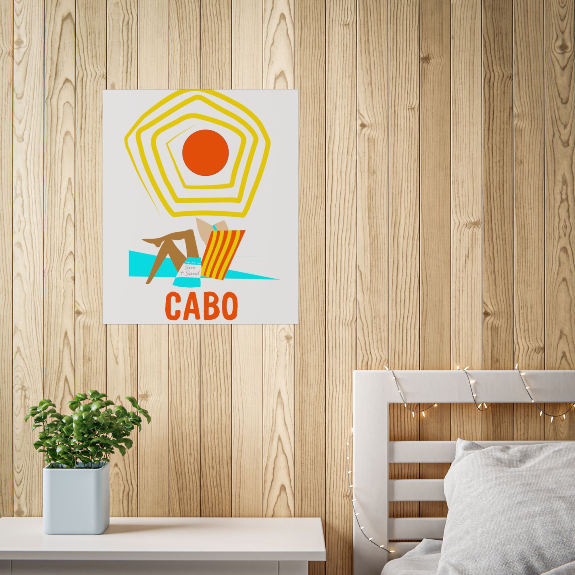 Cabo Beach Poster Art, Unframed Travel Decor, Summer Vibes Wall Art, Home Decoration Gift, Coastal Living Inspiration