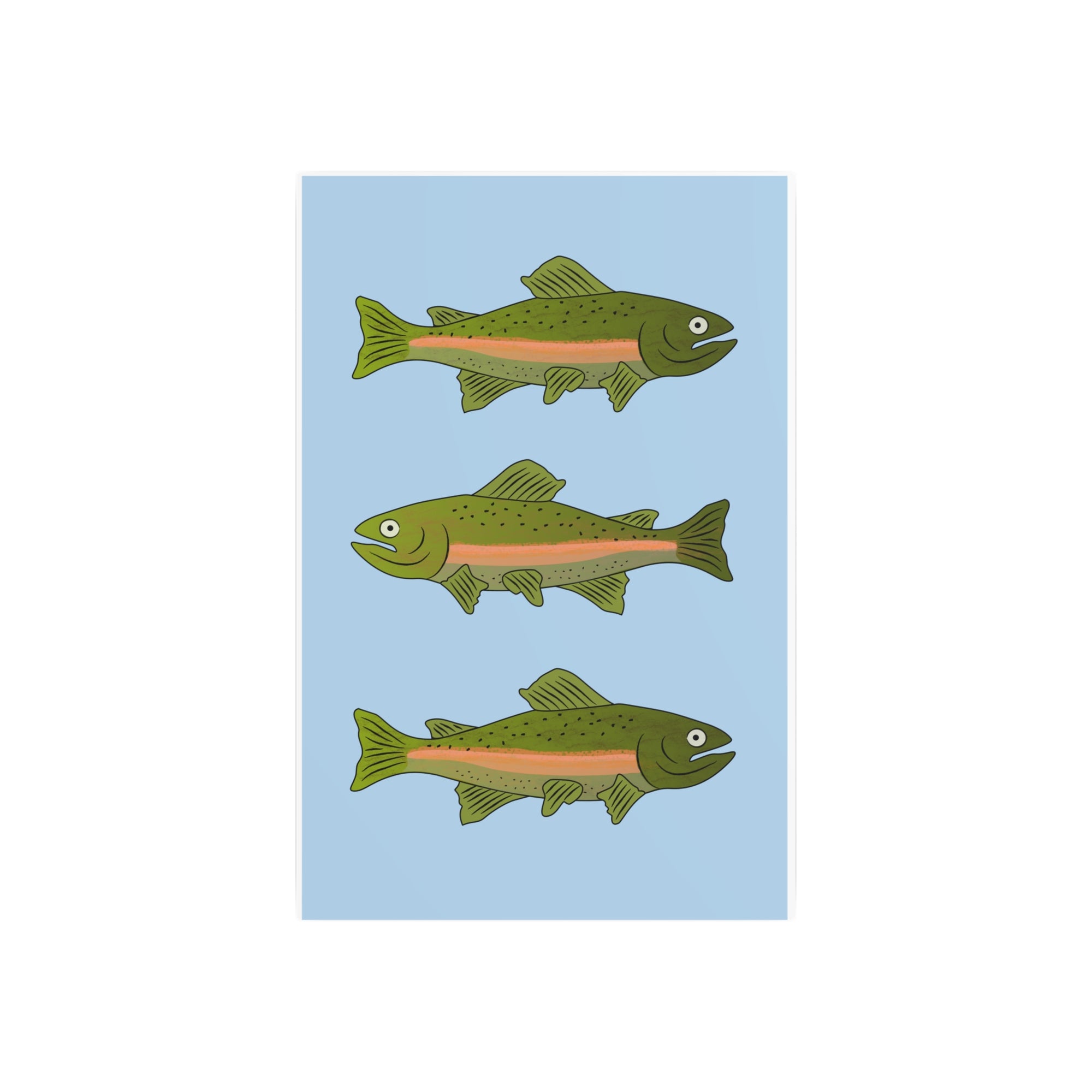 Rainbow Trout Metal Art Sign